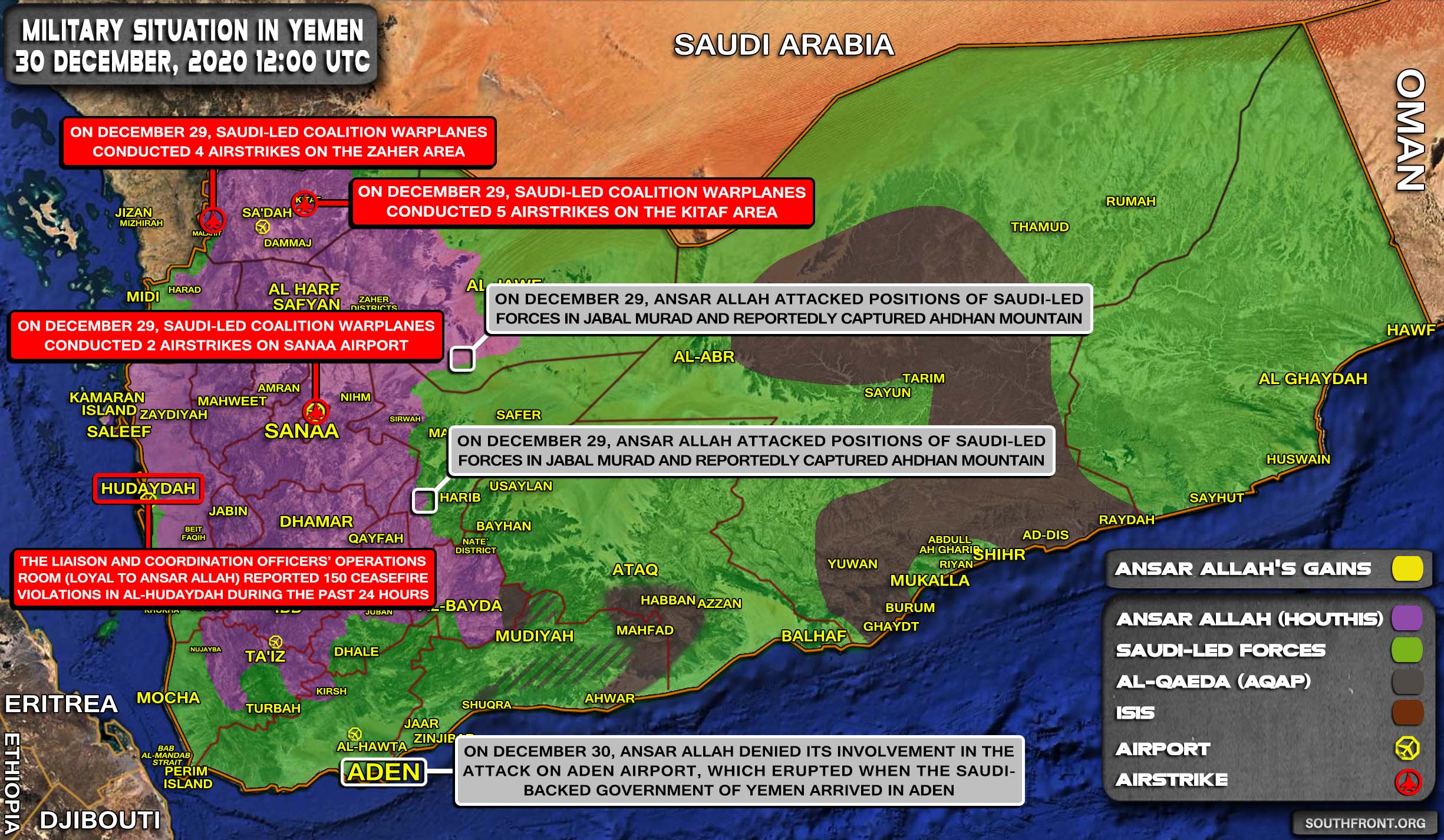 Explosions Follow Saudi-Backed Yemeni Government To Aden’s Presidential Palace