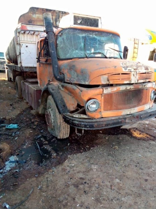 Unidentified UAV Struck Oil Tanks North Of Manbij (Photos)