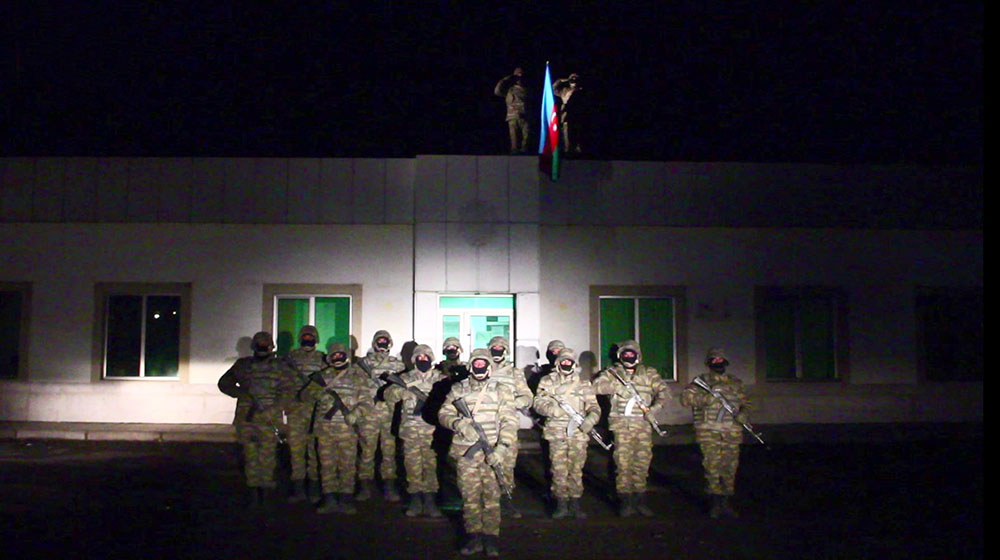 Azerbaijan President Aliyev Gives Victory Speech After Baku's Forces Enter Lachin District