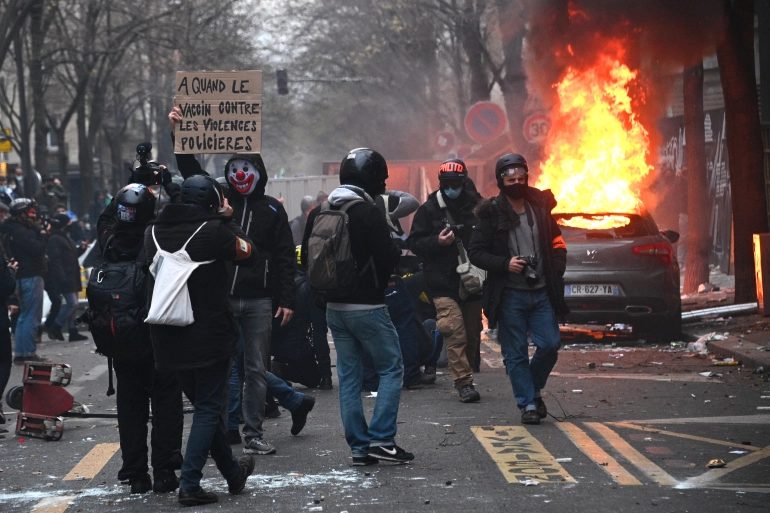 US-styled Chaos In France: Protests Against Security Law And Police Brutality Turn Paris Into Battle Zone