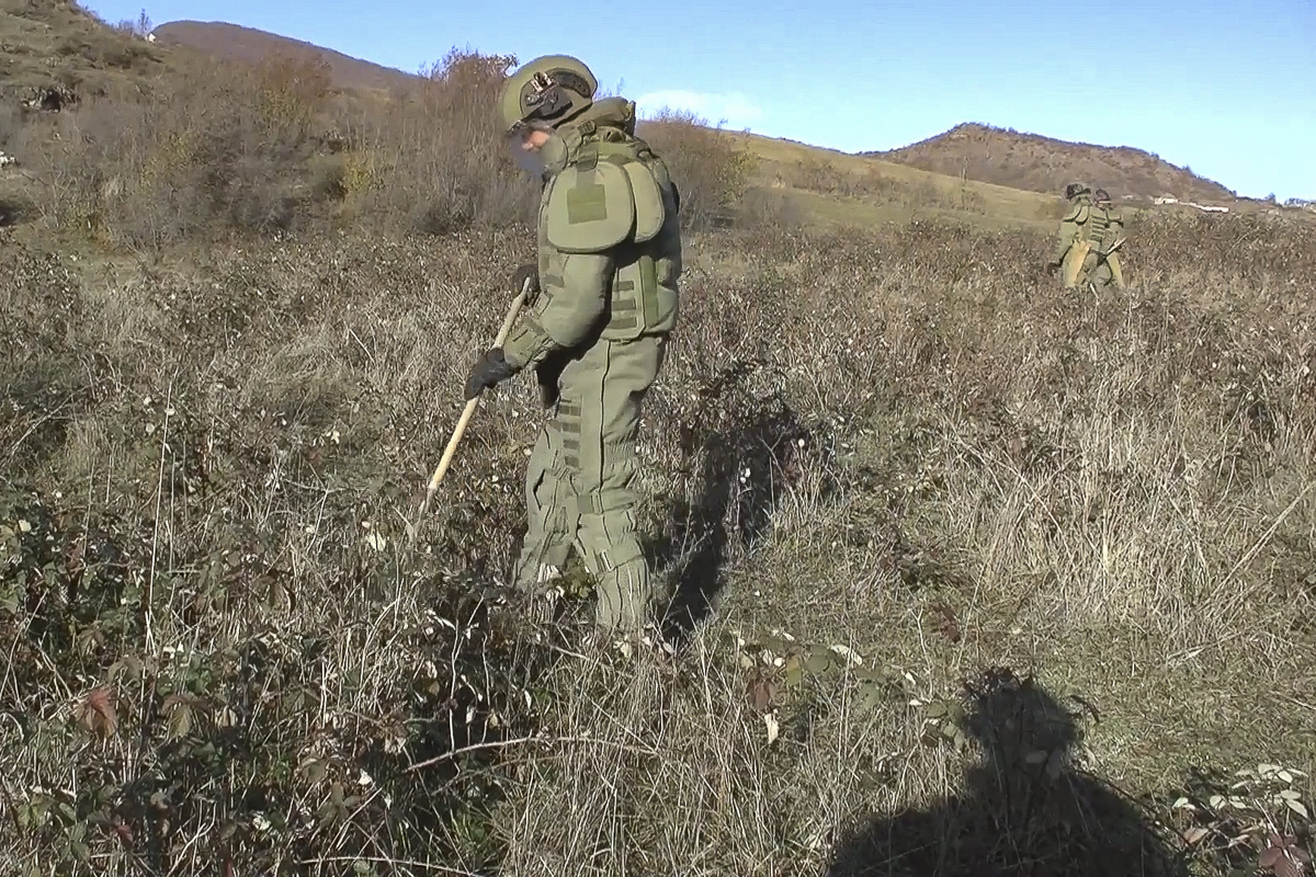 Russian Peacekeepers Clear Mines, Provide Medical Assistance, As Azerbaijan Continues Celebrating Its Victory