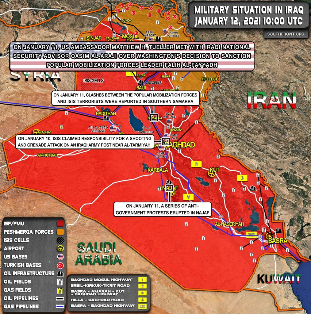 Military Situation In Iraq On January 12, 2021 (Map Update)