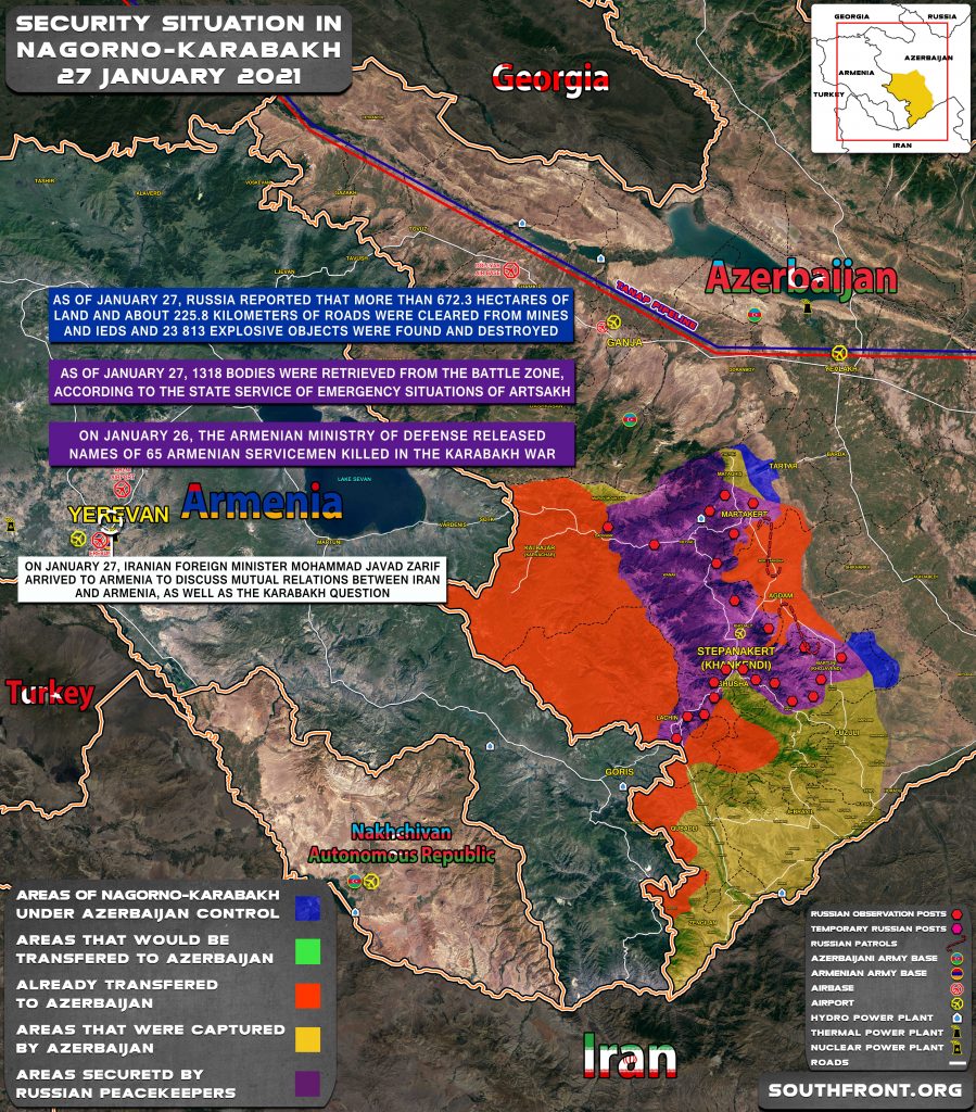 Russian Peacekeepers Prepare For Work In Joint Ceasefire Monitoring Center With Turkey In Nagorno-Karabakh (Map, Video)