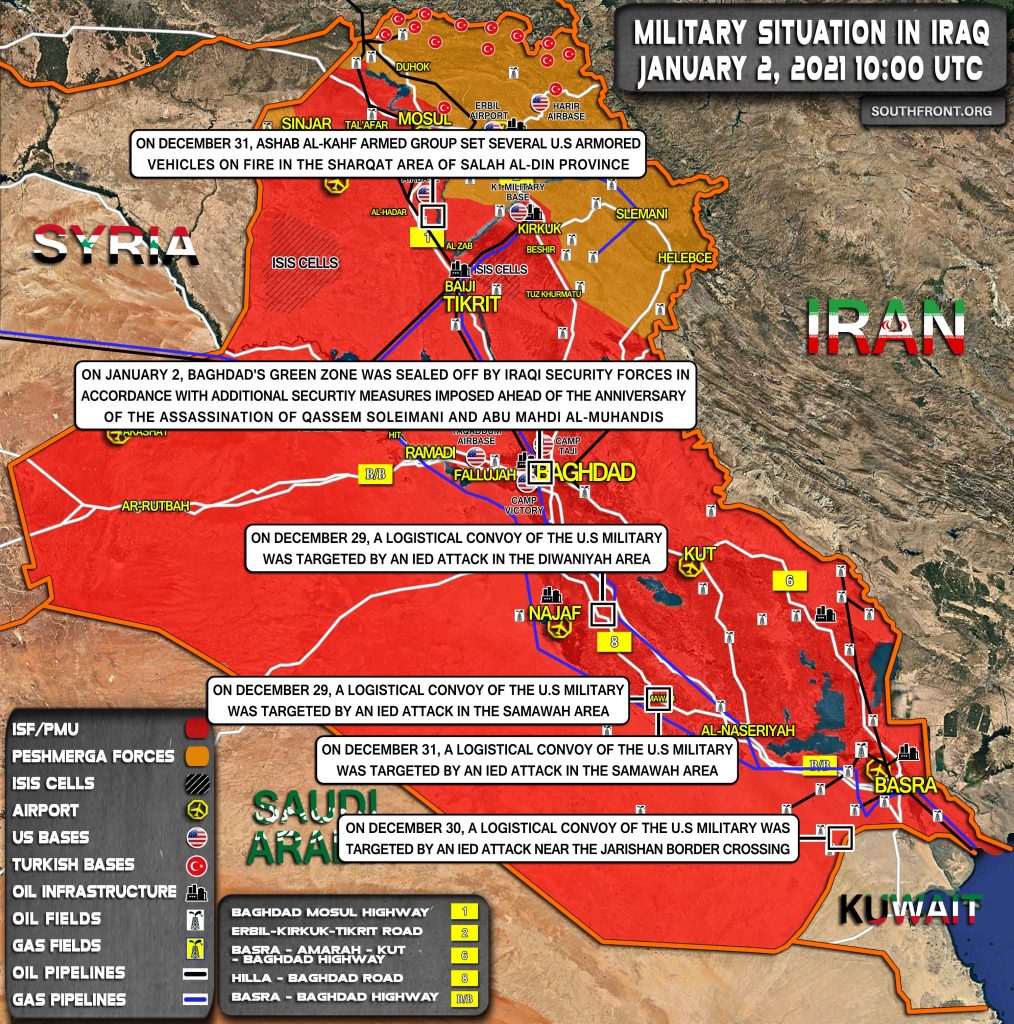 US Forces In Iraq Suffer From Multiple Attacks Amid Nearing Anniversary Of Soleimani Assassination