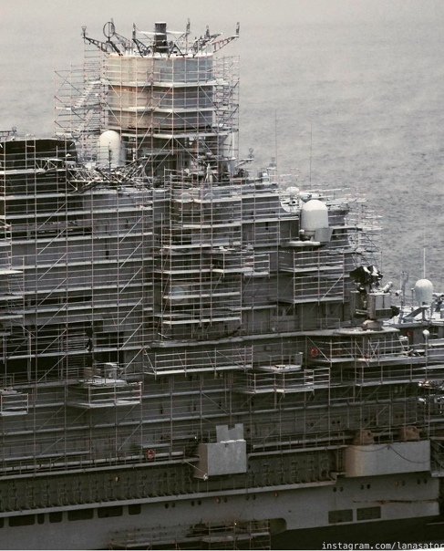 In Photos: Admiral Kuznetsov Heavy Aircraft-Carrying Missile Cruiser Under Repair