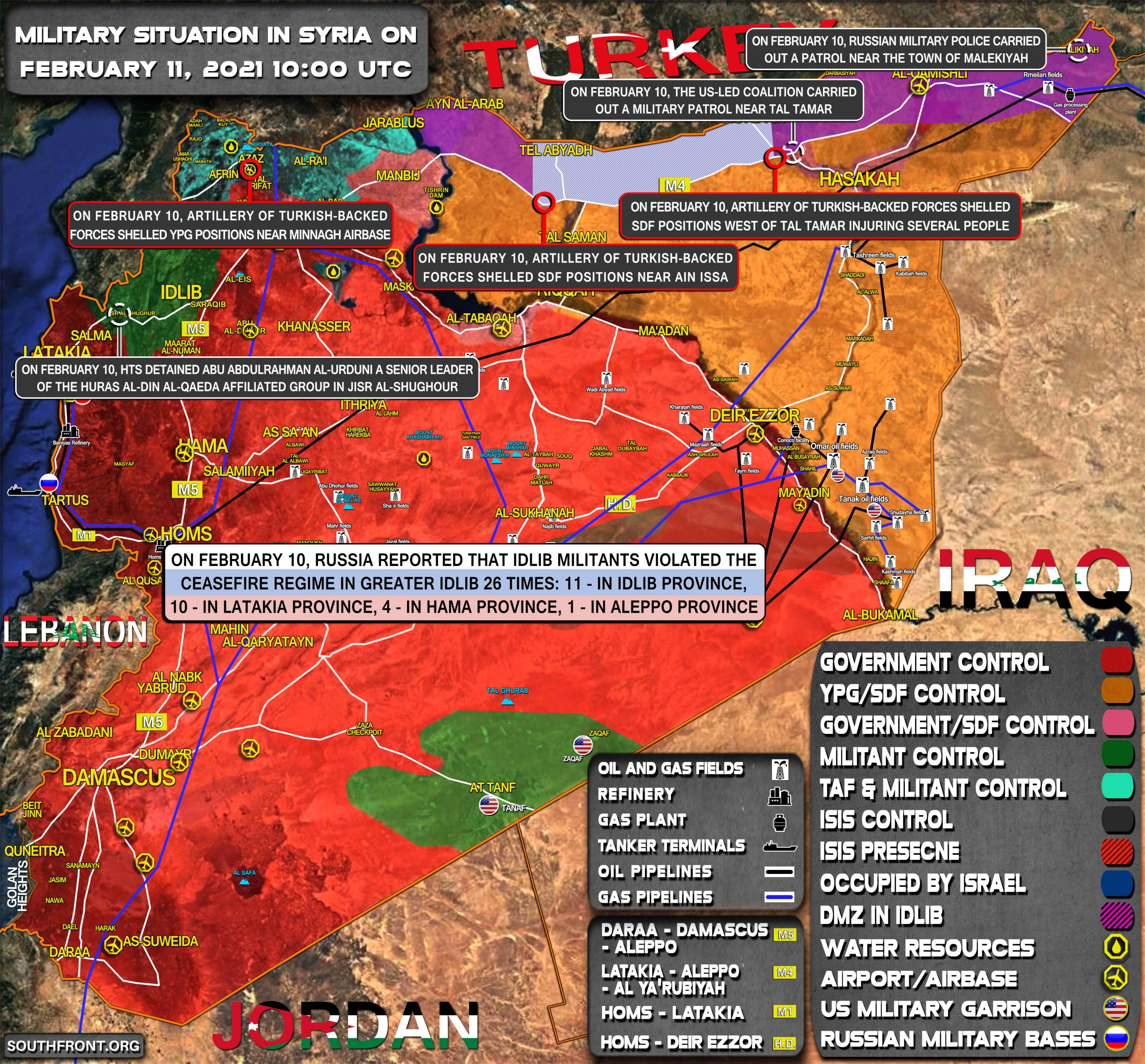 Military Situation In Syria On February 11, 2021 (Map Update)