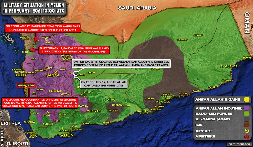 Houthis Capture Key Marib Dam From Saudi Proxies In Central Yemen (Map Update)