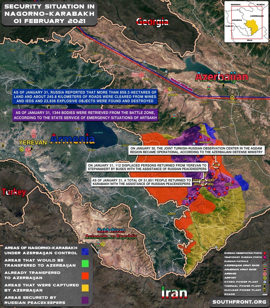 Military Situation In Nagorno-Karabakh On February 1, 2020 (Map Update)