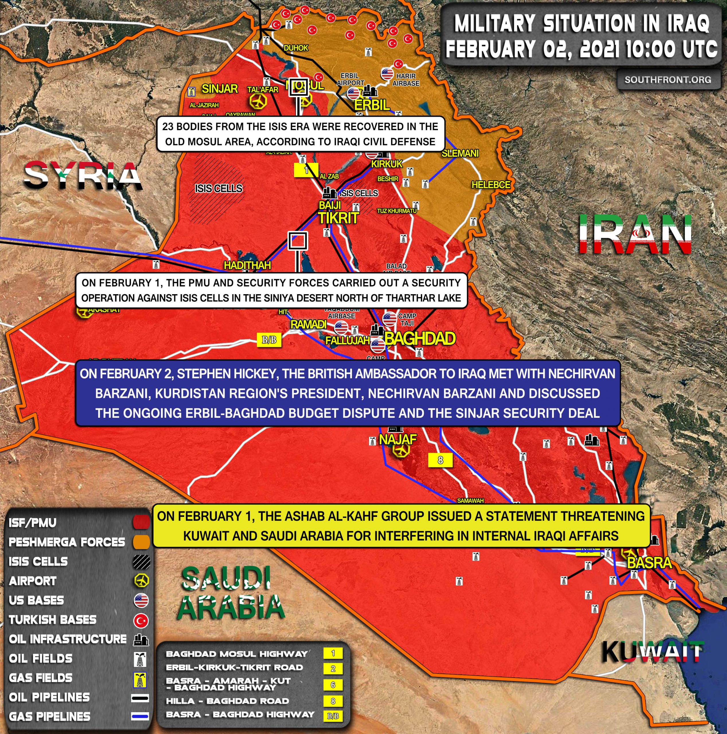 Military Situation In Iraq On February 2, 2021 (Map Update)