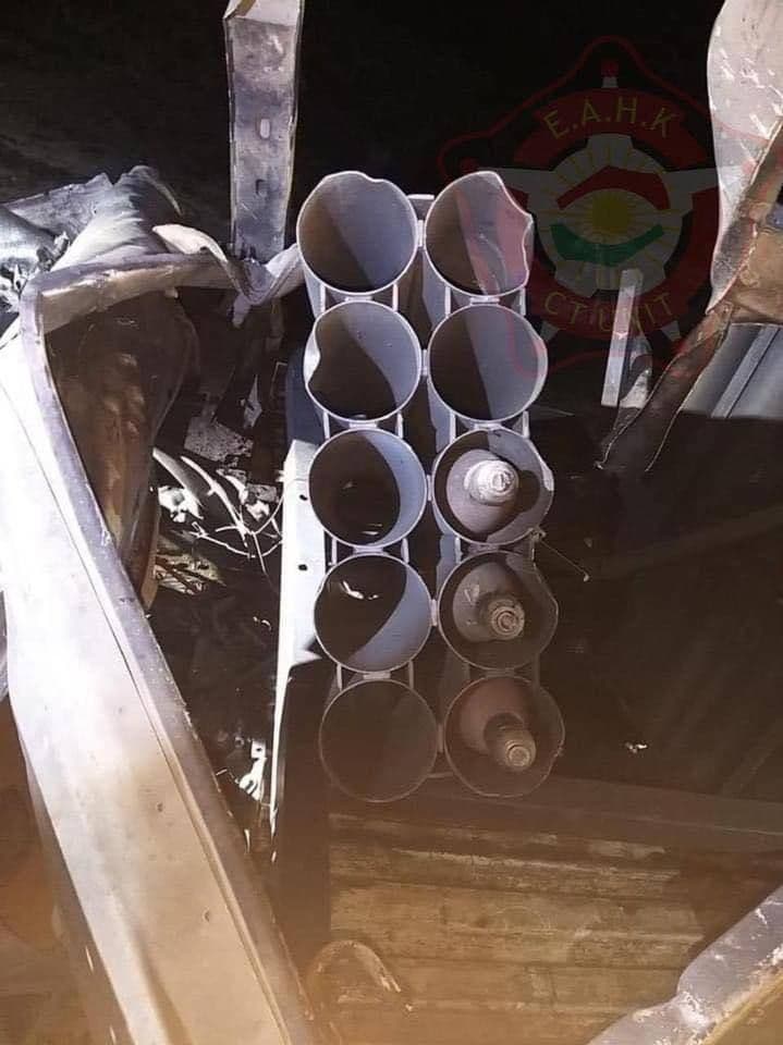 In Photos: Iraqi Fores Found Improvised Rocket Launcher Used To Strike US Base Near Erbil Airport