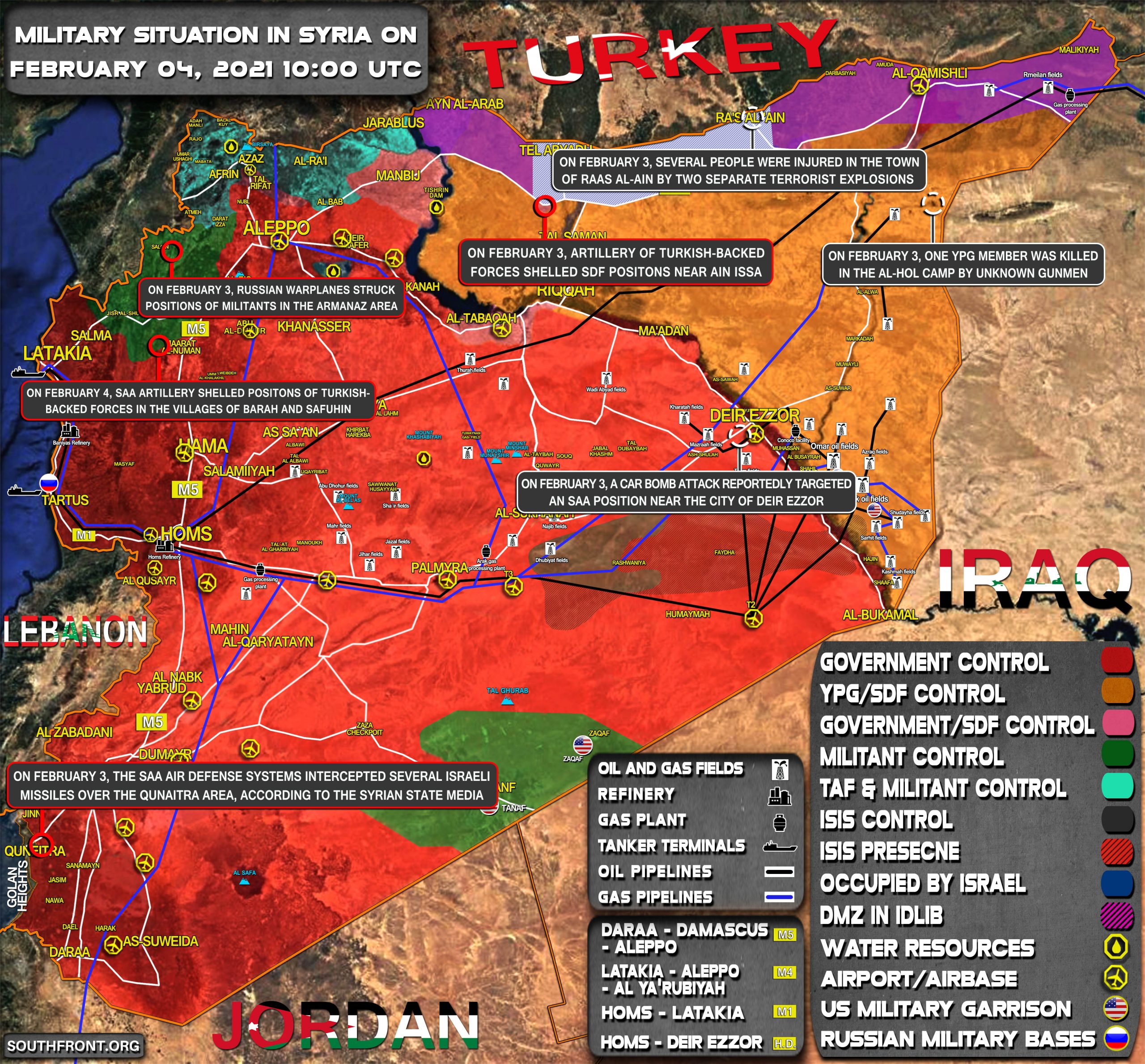 Military Situation In Syria On February 4, 2021 (Map Update)