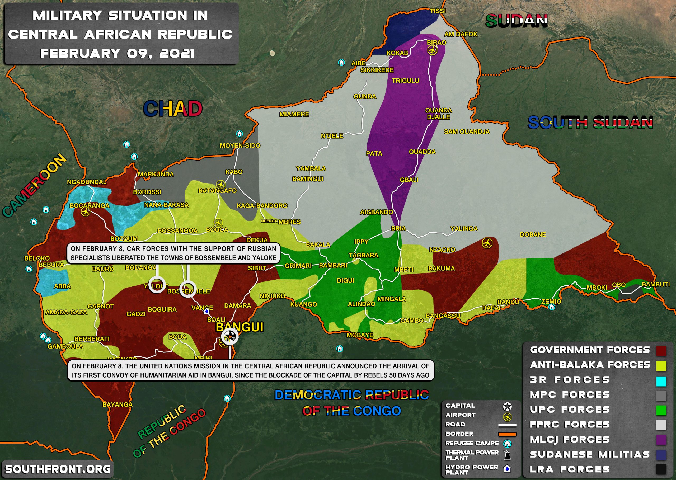 CAR Army Takes Control Of Vital Highway With Russian Assistance (Map Update)