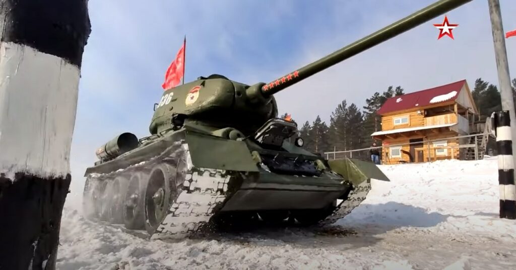 Russian Crew Takes Iconic T-34 Battle Tank For Ride