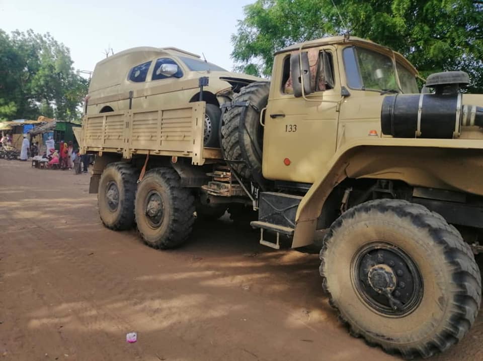 Large Convoy Of Russian PMCs Spotted On Central African Republic Border With Sudan (Photos)