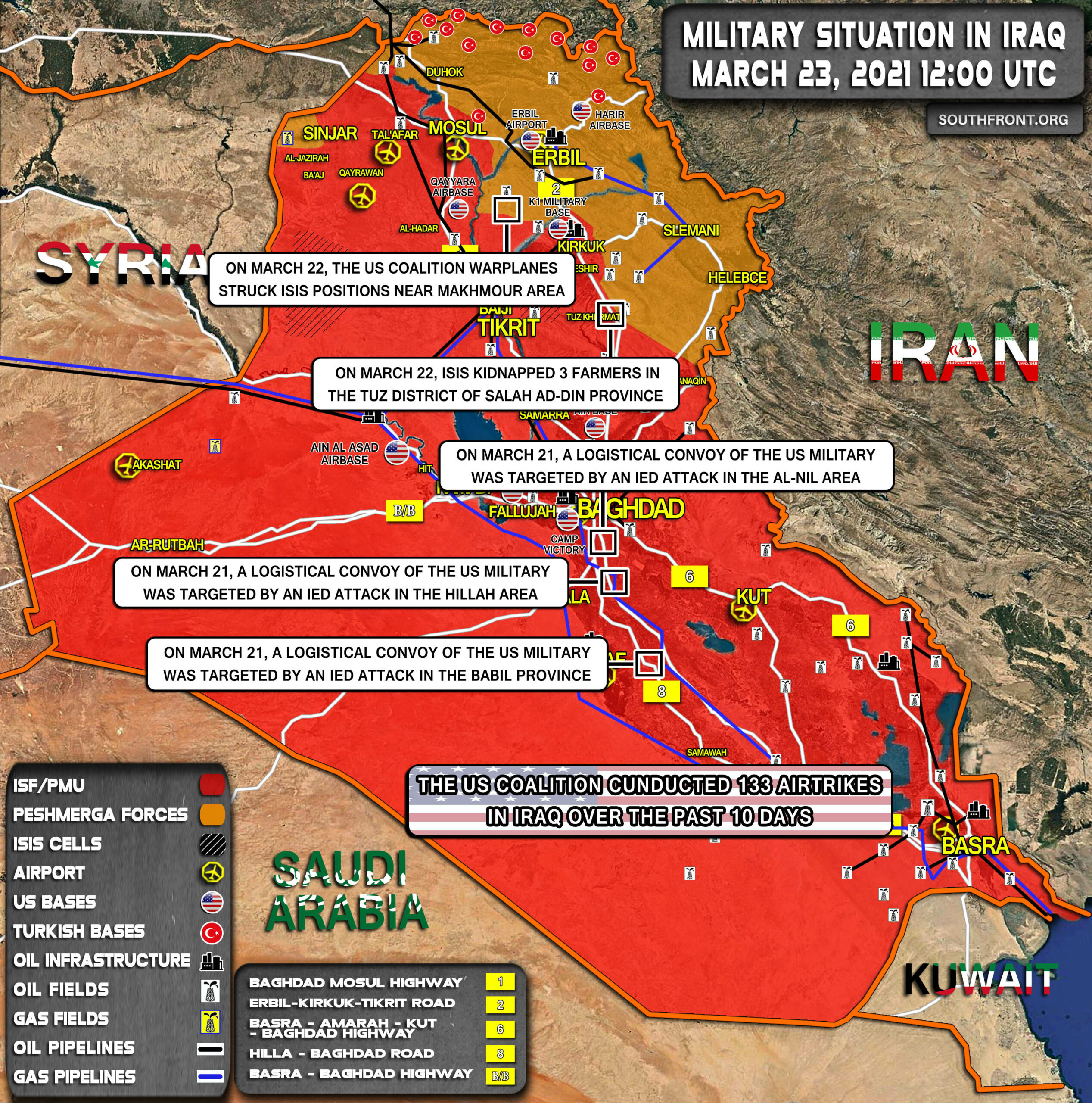 U.S.-Led Coalition Carries Out 133 Airstrikes On ISIS In 10 Days