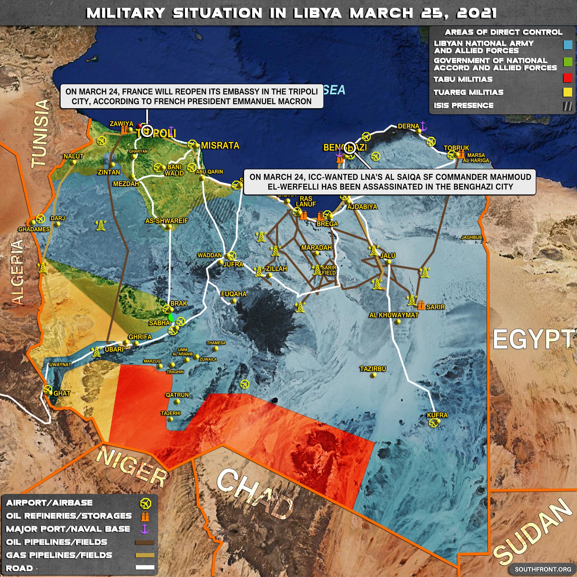 Military Situation In Libya On March 25, 2021 (Map Update)