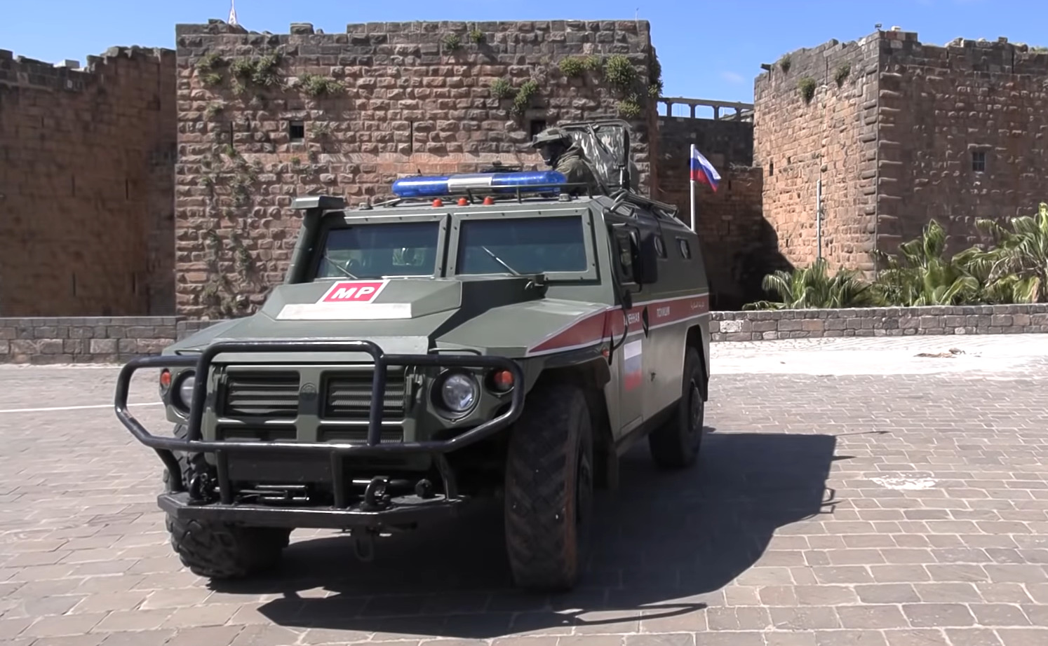 In Video: Russian Military Police Deployed To Guard Ancient City In Southern Syria