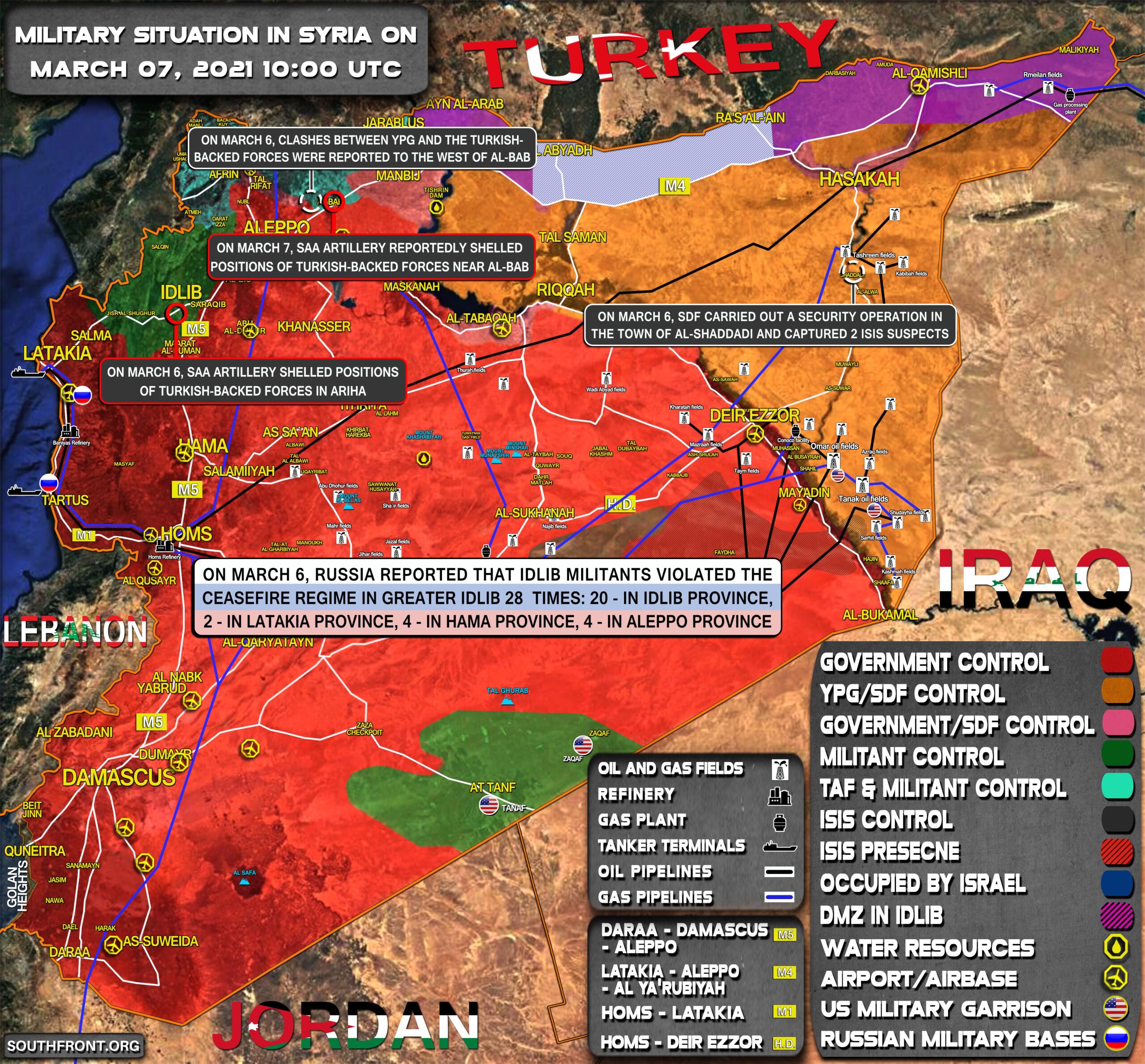 Military Situation In Syria On March 7, 2021 (Map Update)