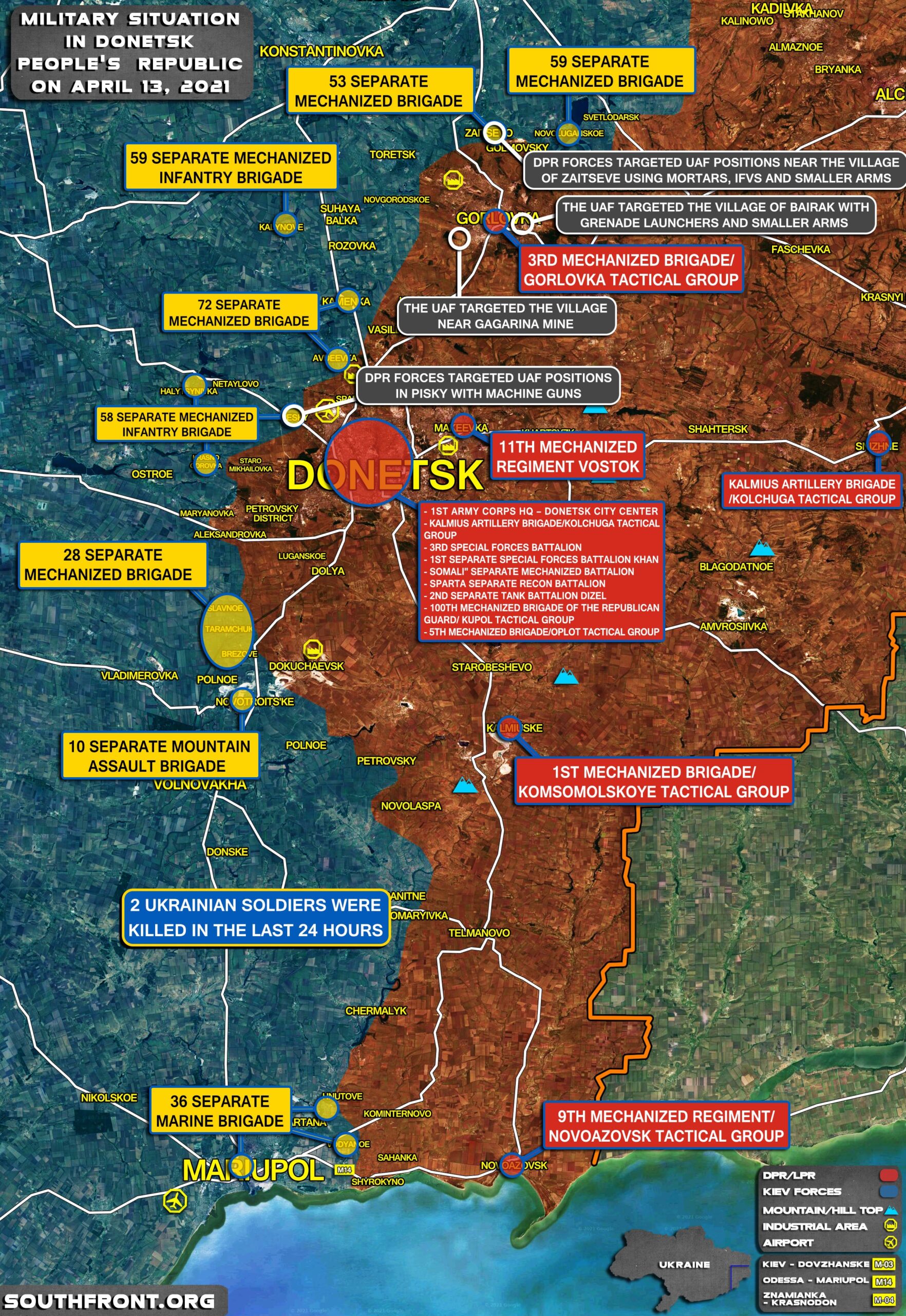 Two Ukrainian, One LPR Soldiers Reportedly Killed in Donbass (Map Update)