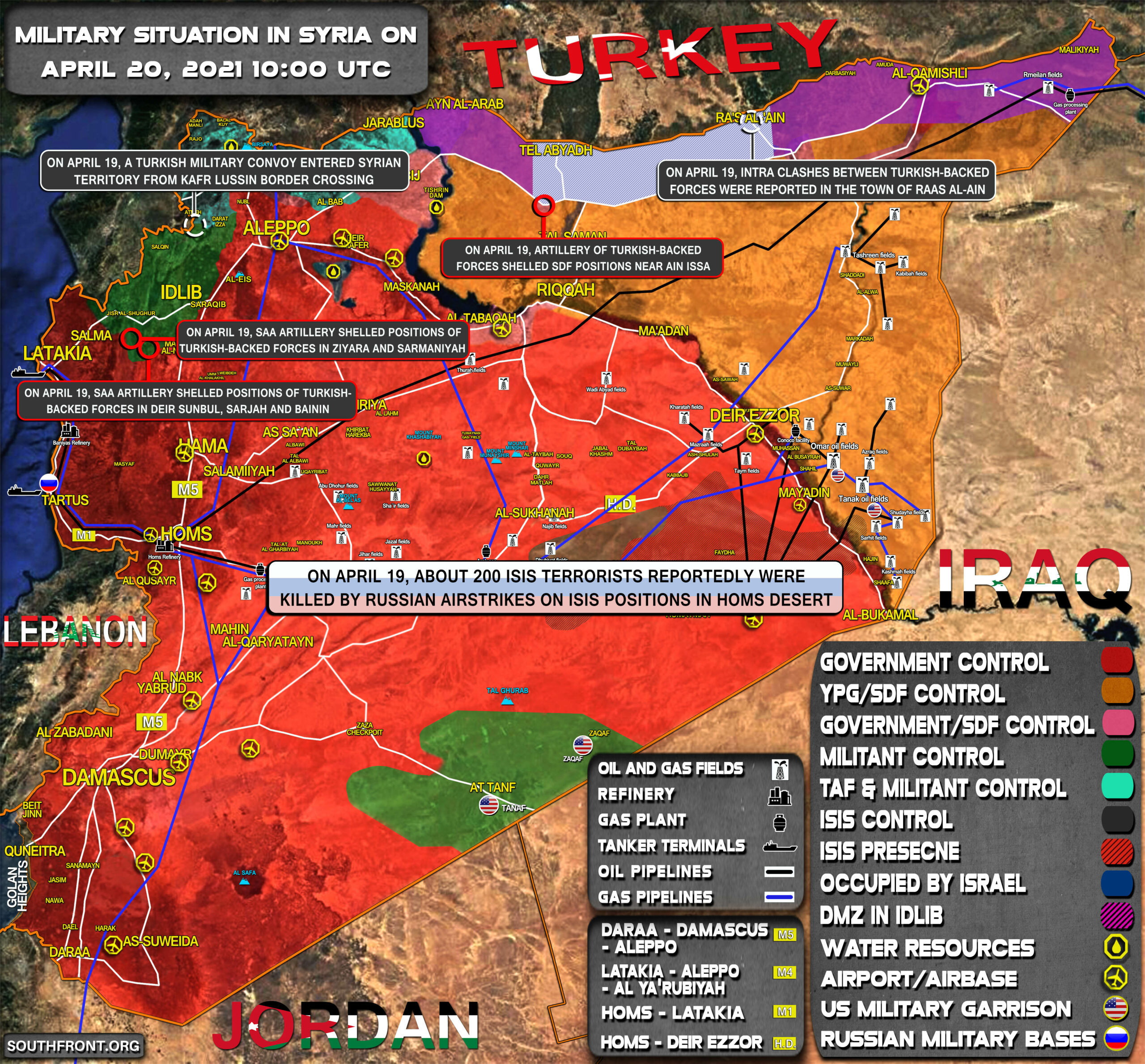 Military Situation In Syria On April 20, 2021 (Map Update)