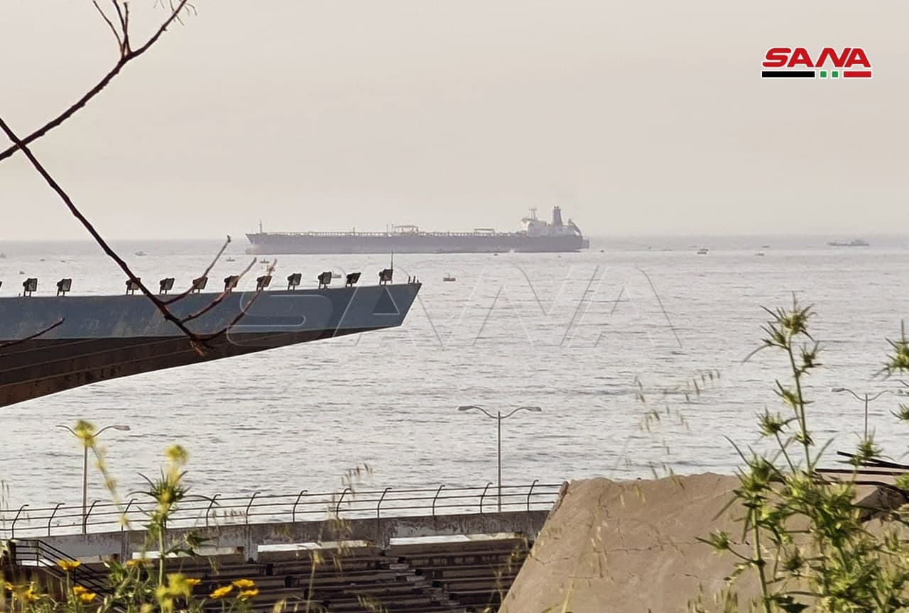 Drone Strike Targets Iranian Tanker Anchored Off Syria’s Main Oil Terminal (Photos)