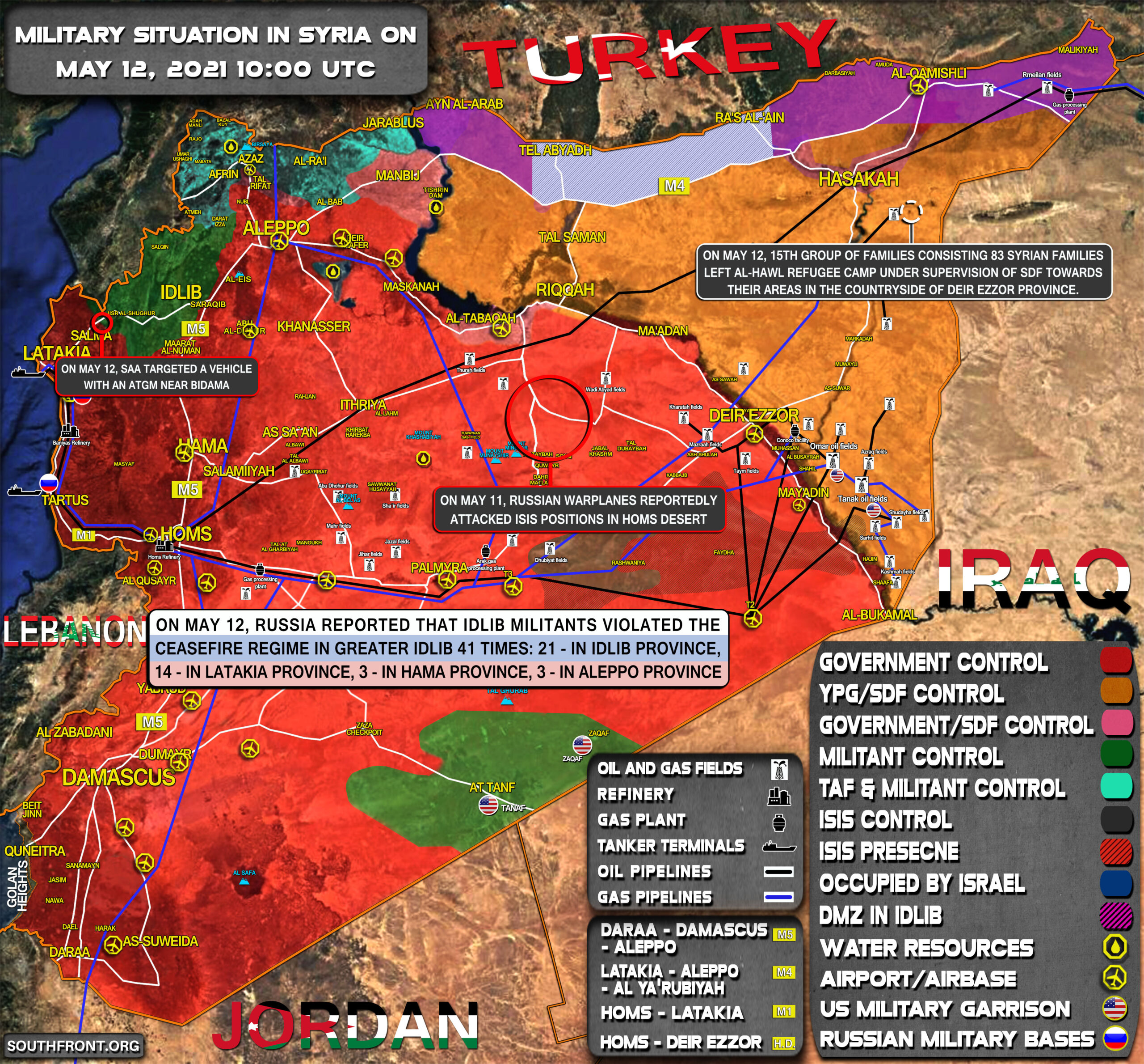 Military Situation In Syria On May 12, 2021 (Map Update)