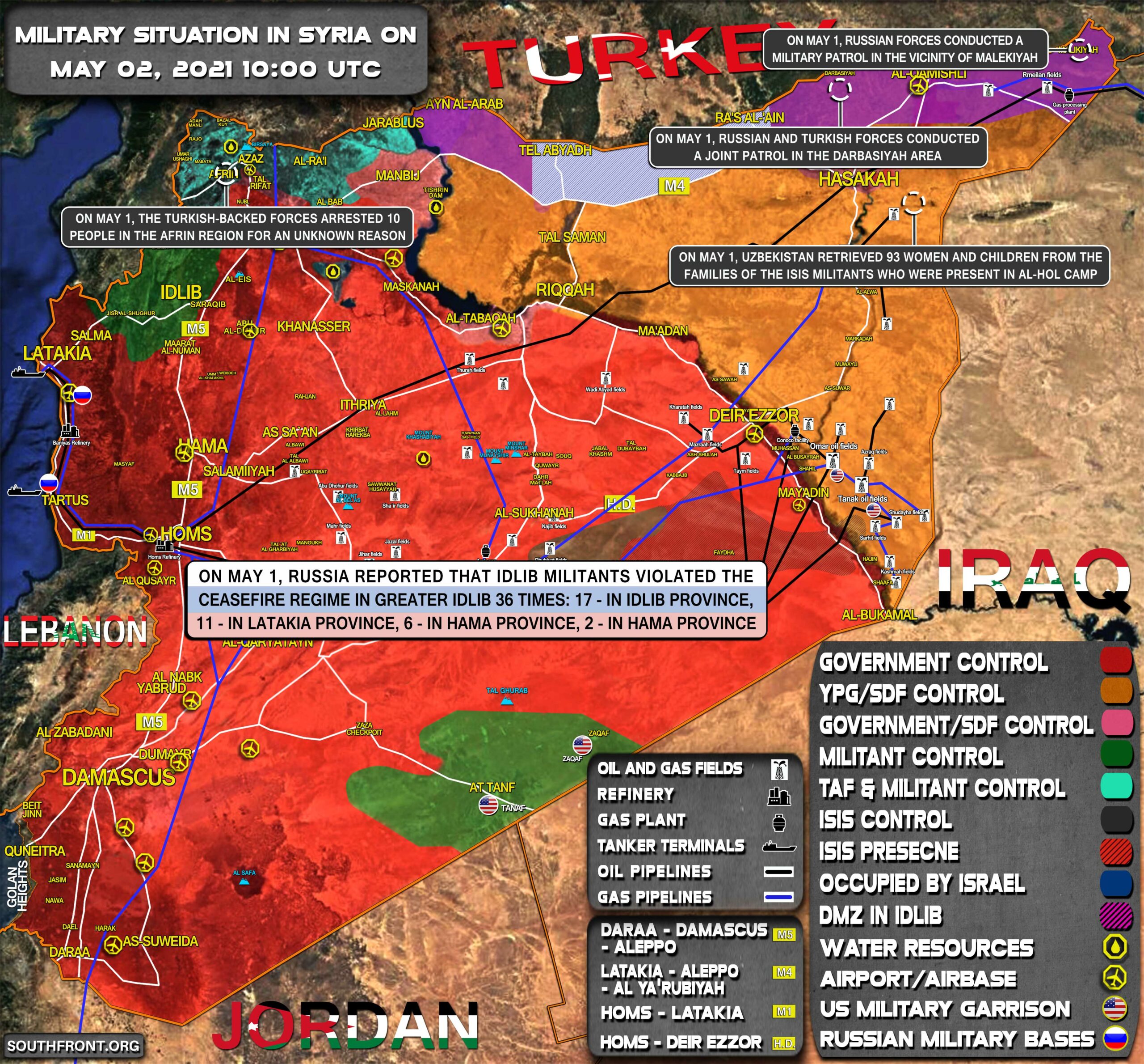 Military Situation In Syria On May 2, 2021 (Map Update)