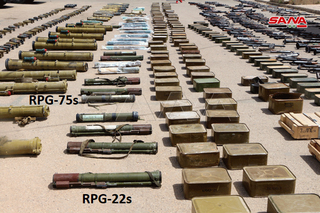 Syrian Authorities Showcased Weapons, Including Anti-Tank & Anti-Aircraft Missiles, Uncovered In Daraa (Video, Photos)