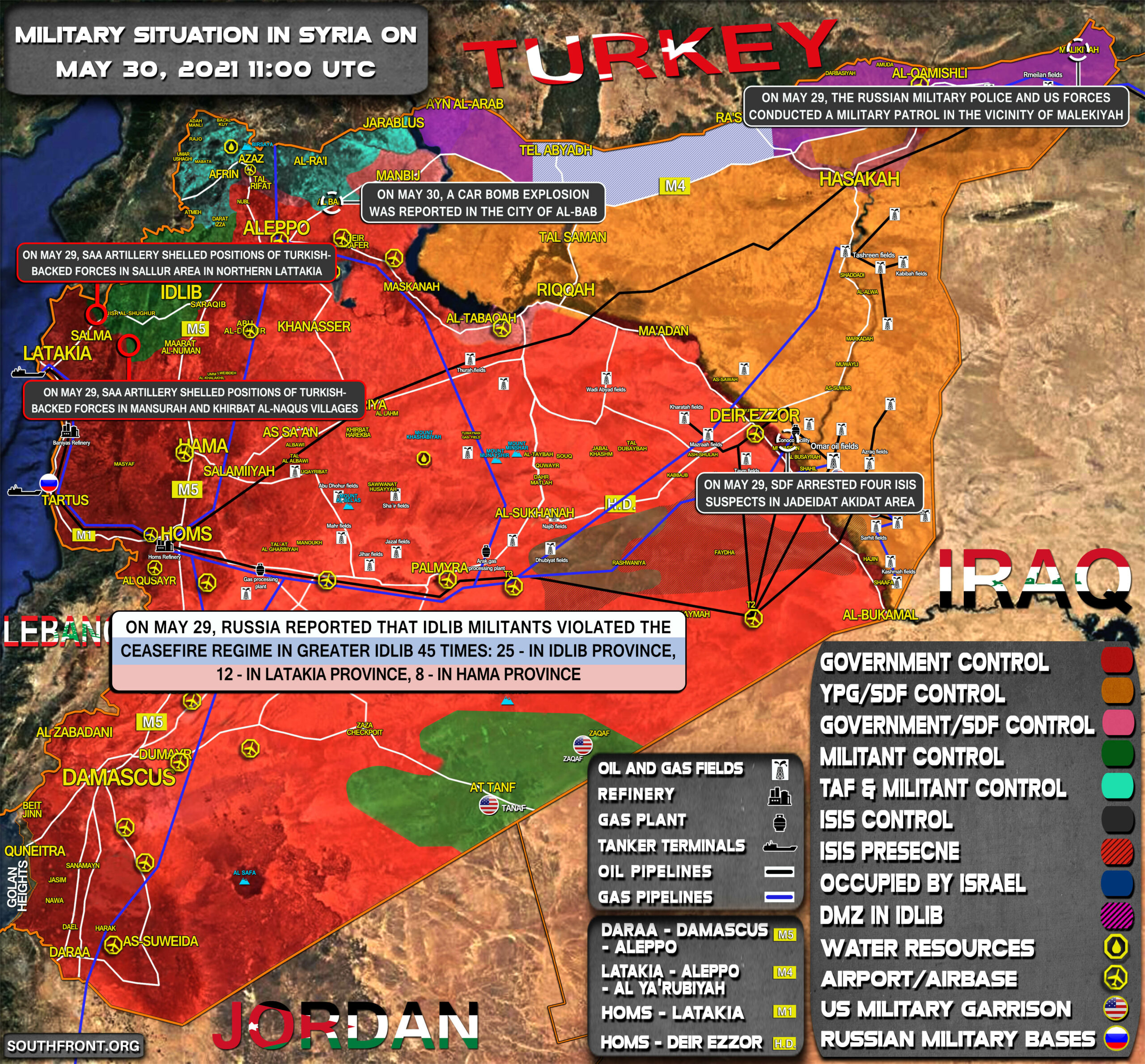 Military Situation In Syria On May 30, 2021 (Map Update)