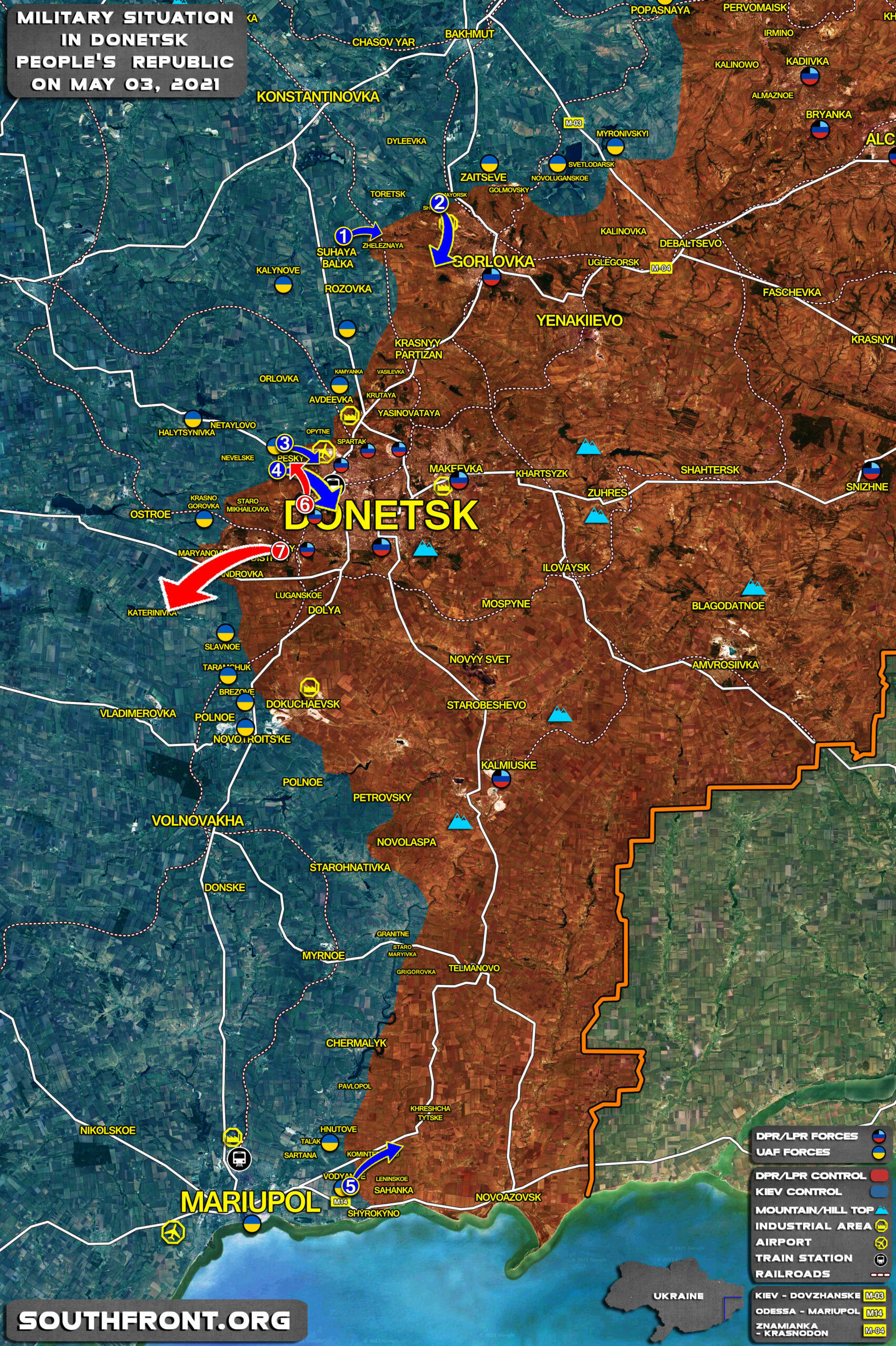 Military Situation In Donetsk People’s Republic On May 3, 2021 (Map Update)