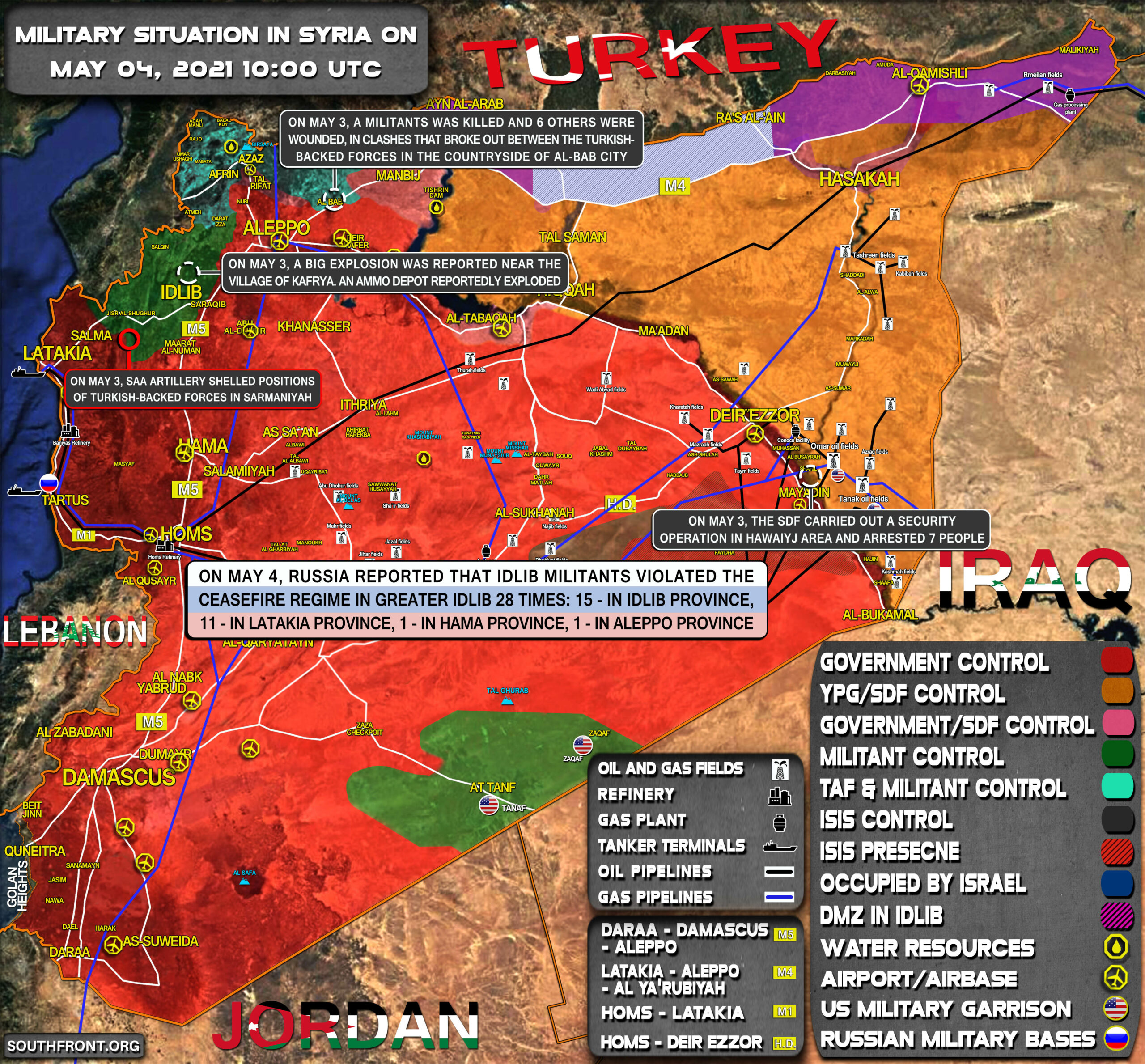 Military Situation In Syria On May 4, 2021 (Map Update)