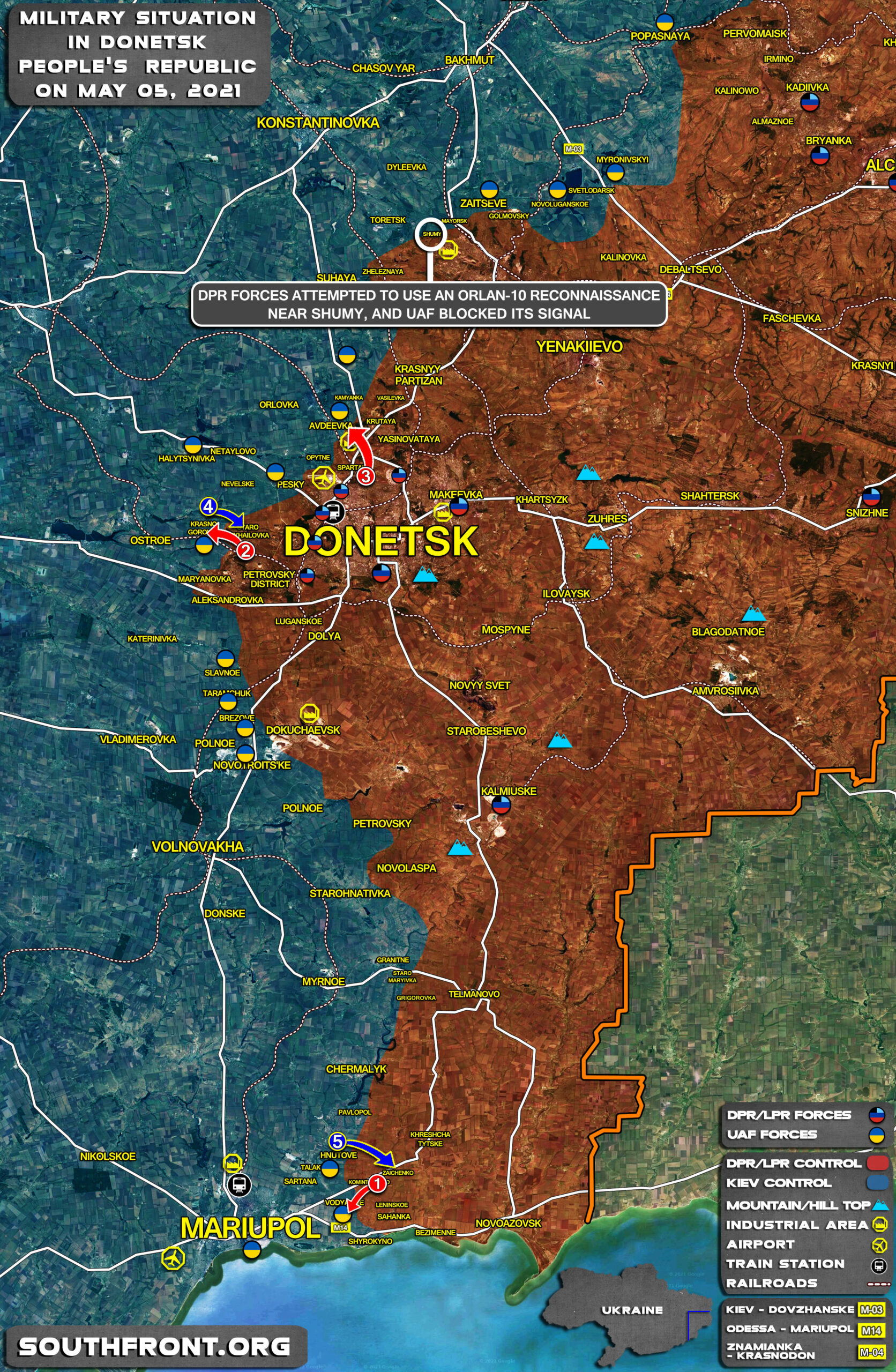 Military Situation In Donetsk People’s Republic On May 5, 2021 (Map Update)