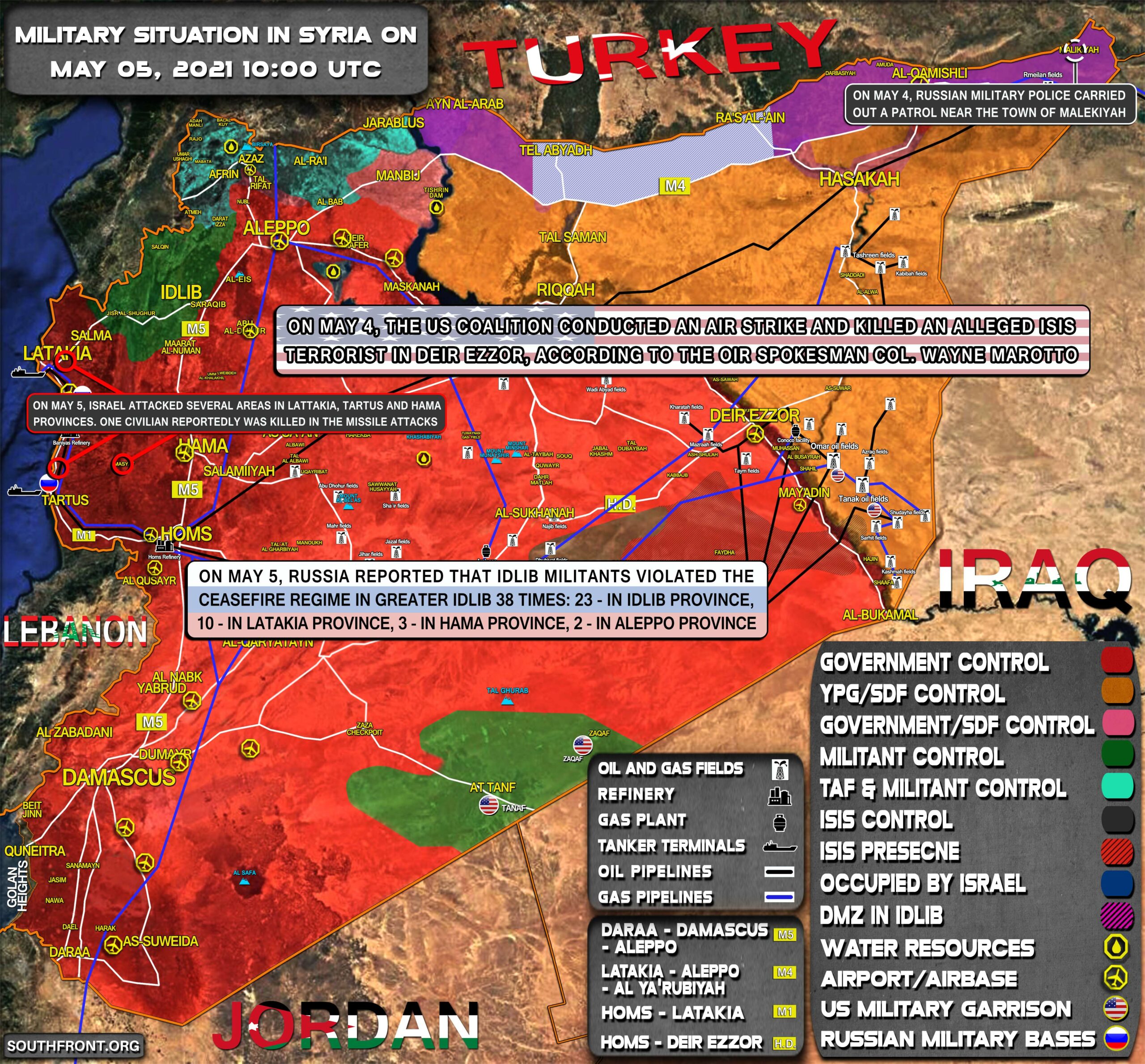 Military Situation In Syria On May 5, 2021 (Map Update)