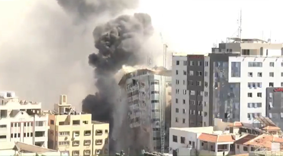 Israeli Army Knocks Down Another Tower In Gaza After Deadly Rocket Attack On Tel Aviv (Videos, Photos)