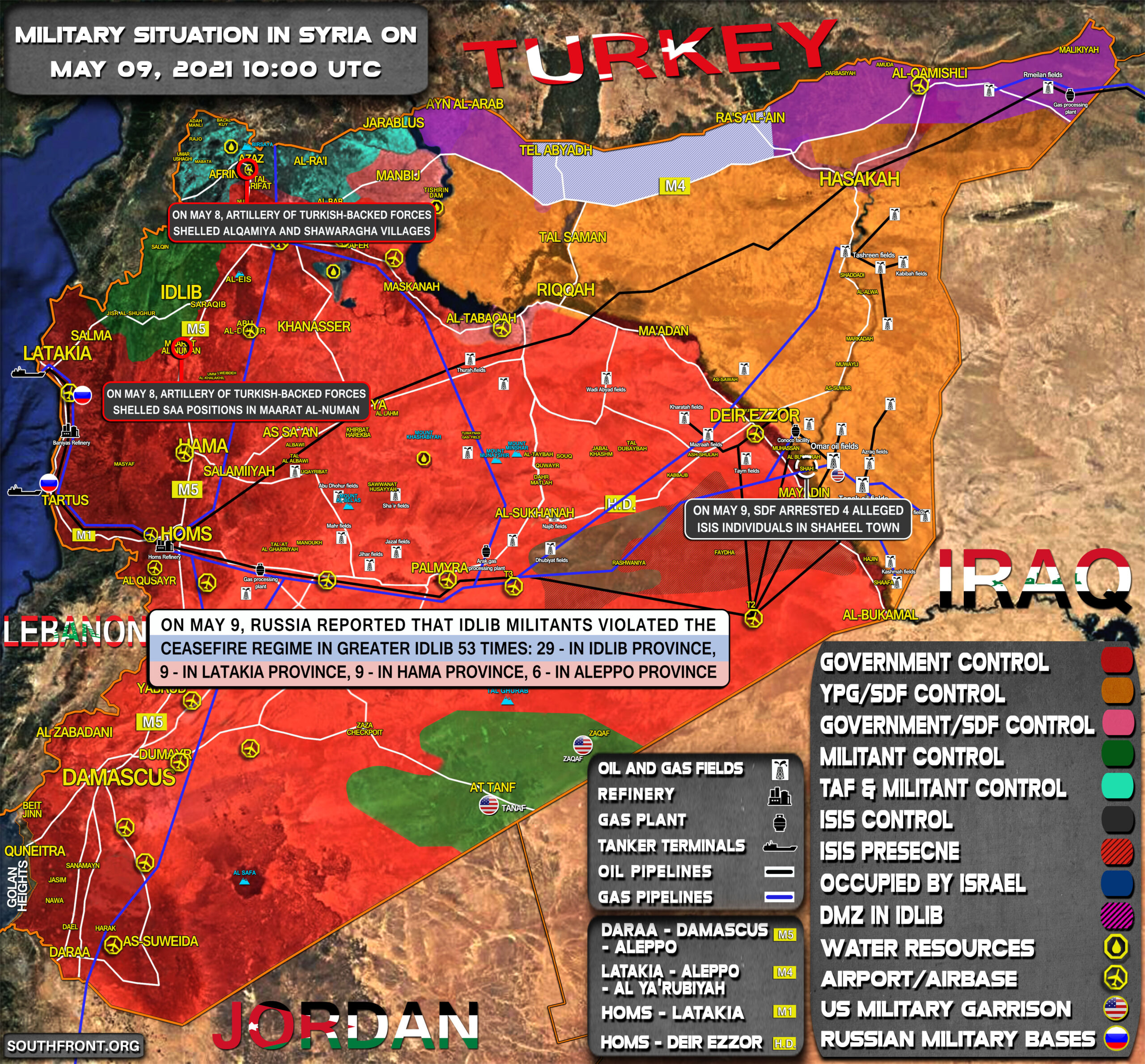 Military Situation In Syria On May 9, 2021 (Map Update)