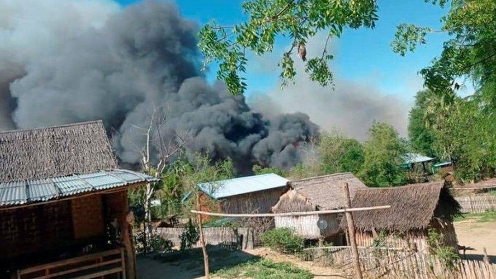 Myanmar Junta Reportedly Burns Down Entire Village Hunting For Dissidents