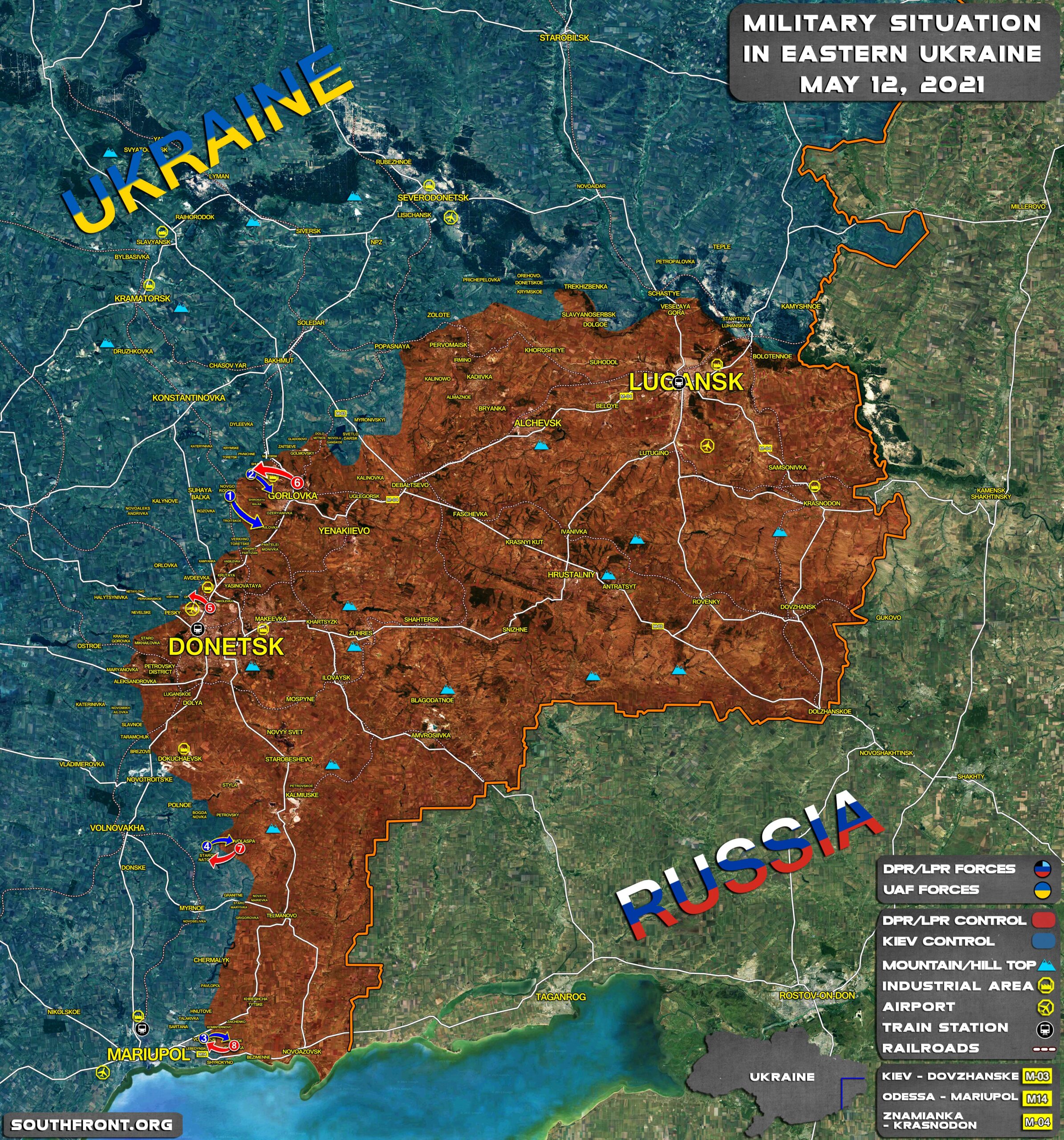 Military Situation In Donetsk People’s Republic On June 12, 2021 (Map Update)