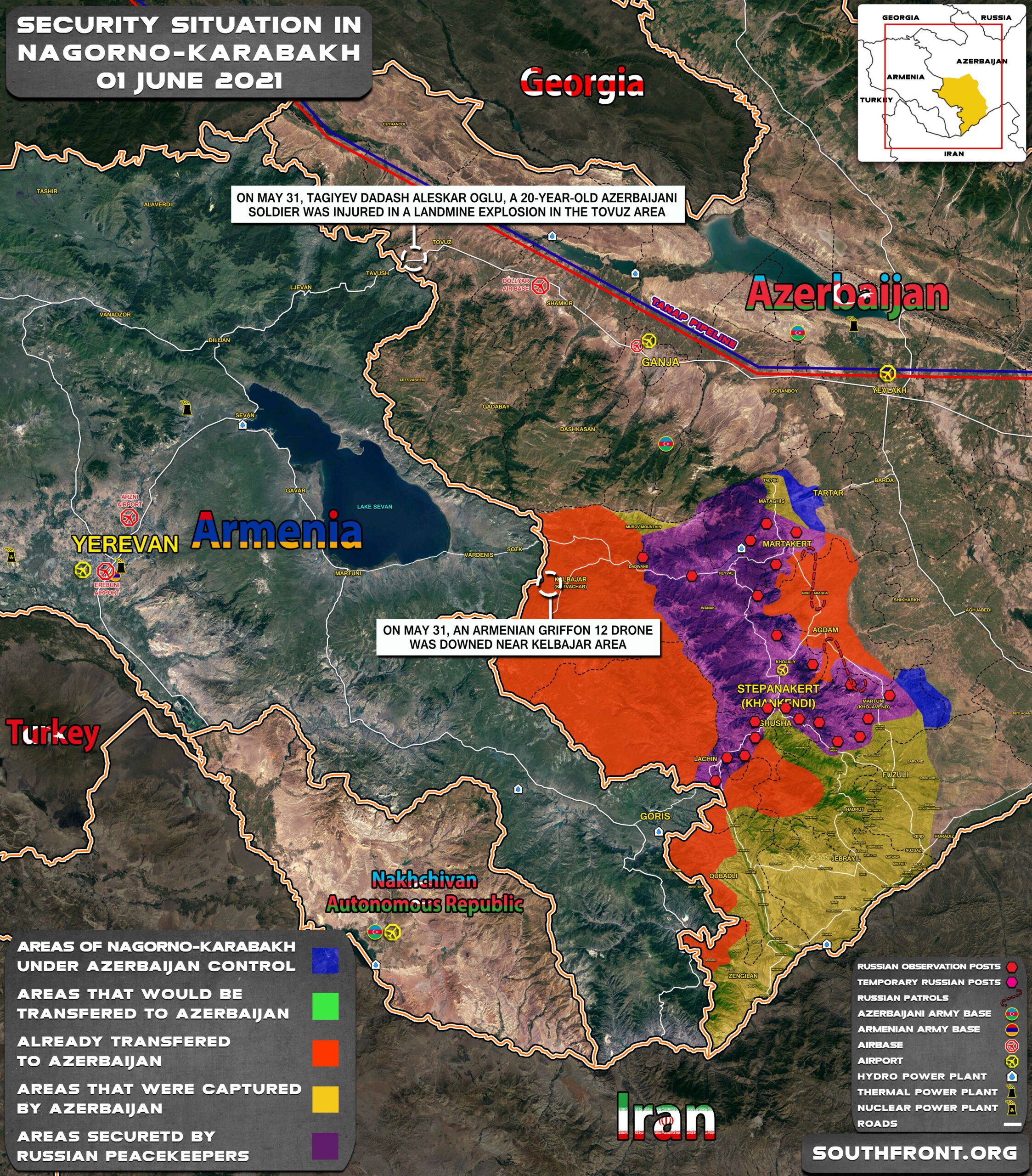 Military Situation In Nagorno-Karabakh On June 1, 2021 (Map Update)