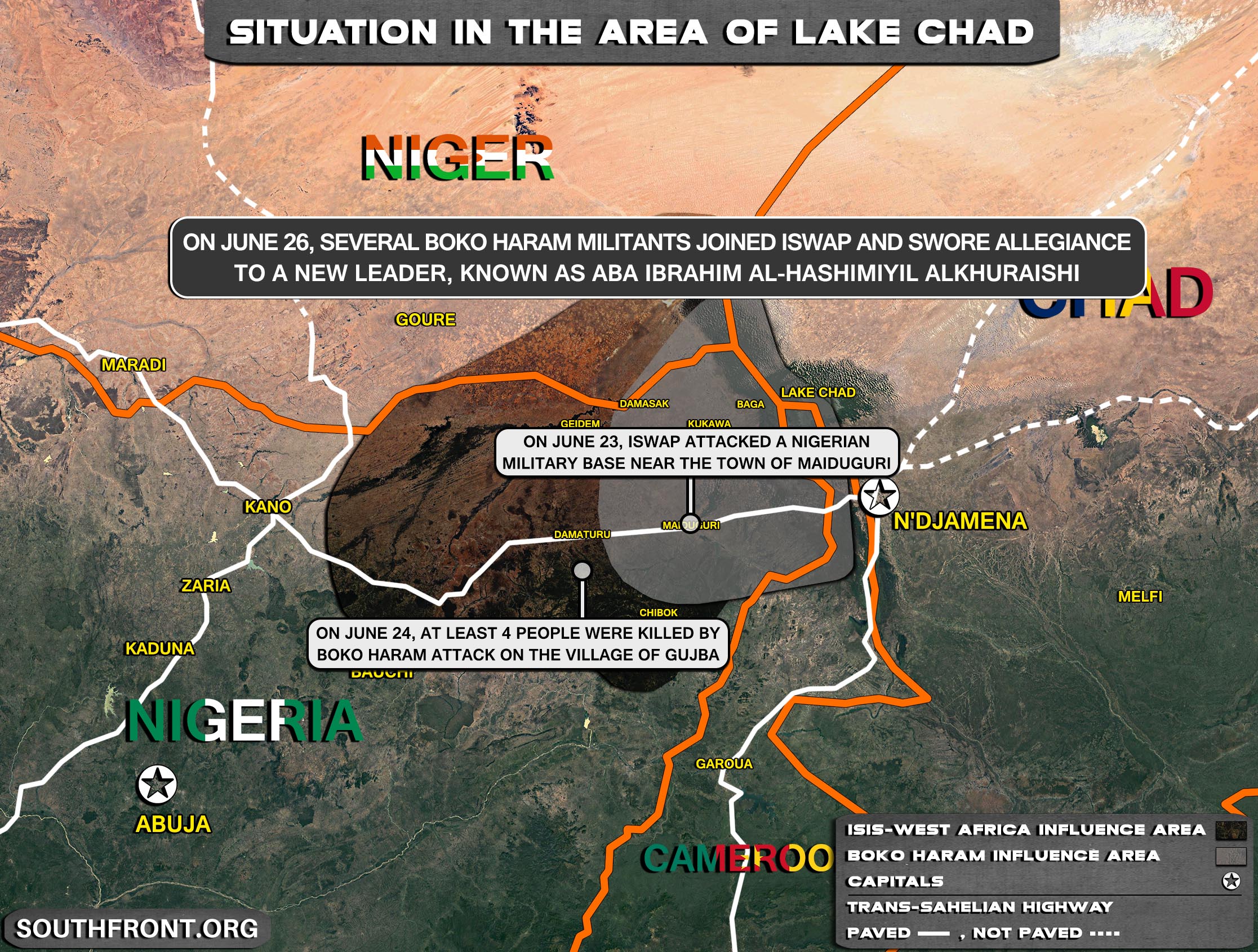 Military Situation In The Lake Chad Area On June 27, 2021 (Map Update)