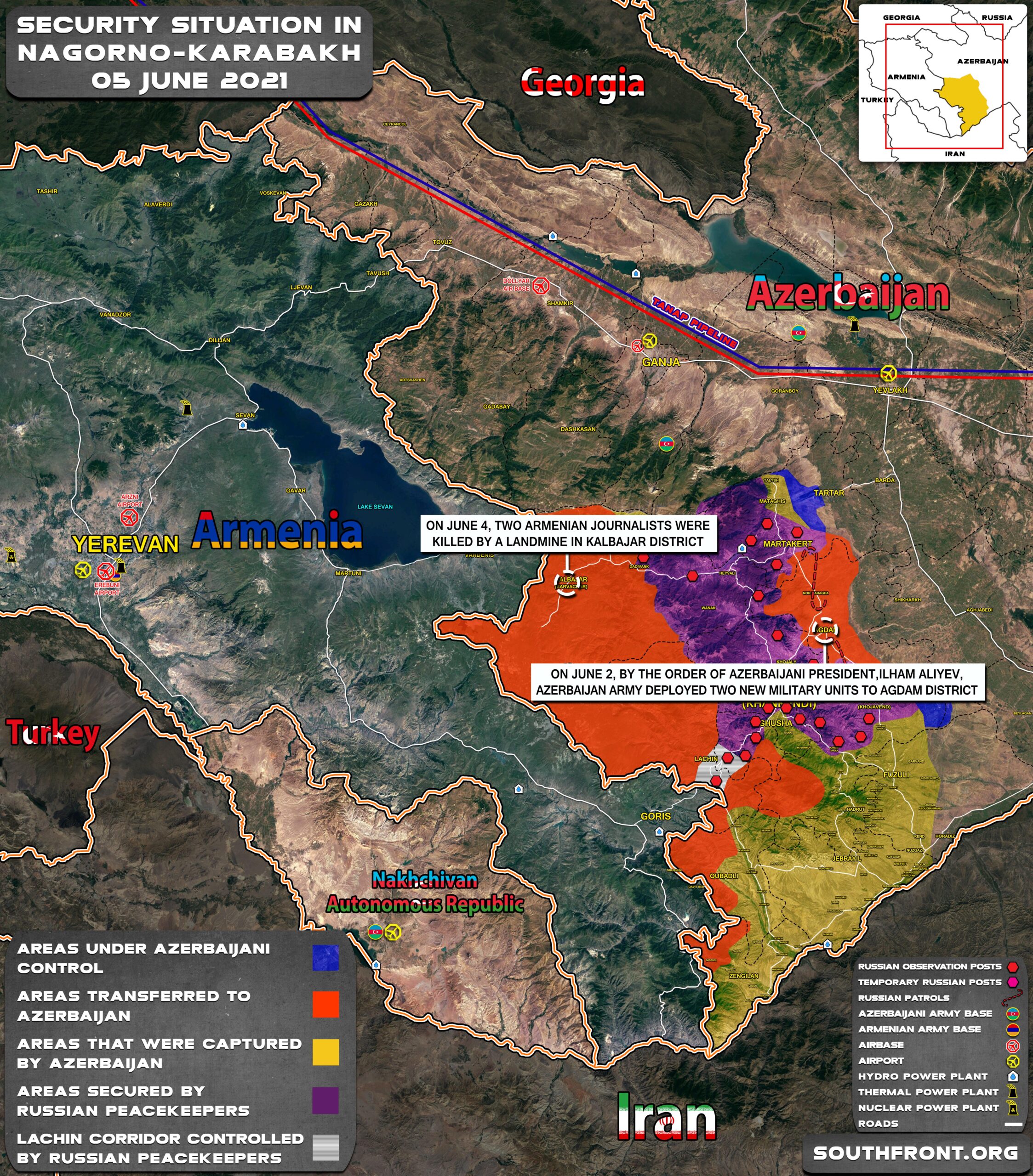 Military Situation In Nagorno-Karabakh On June 5, 2021 (Map Update)