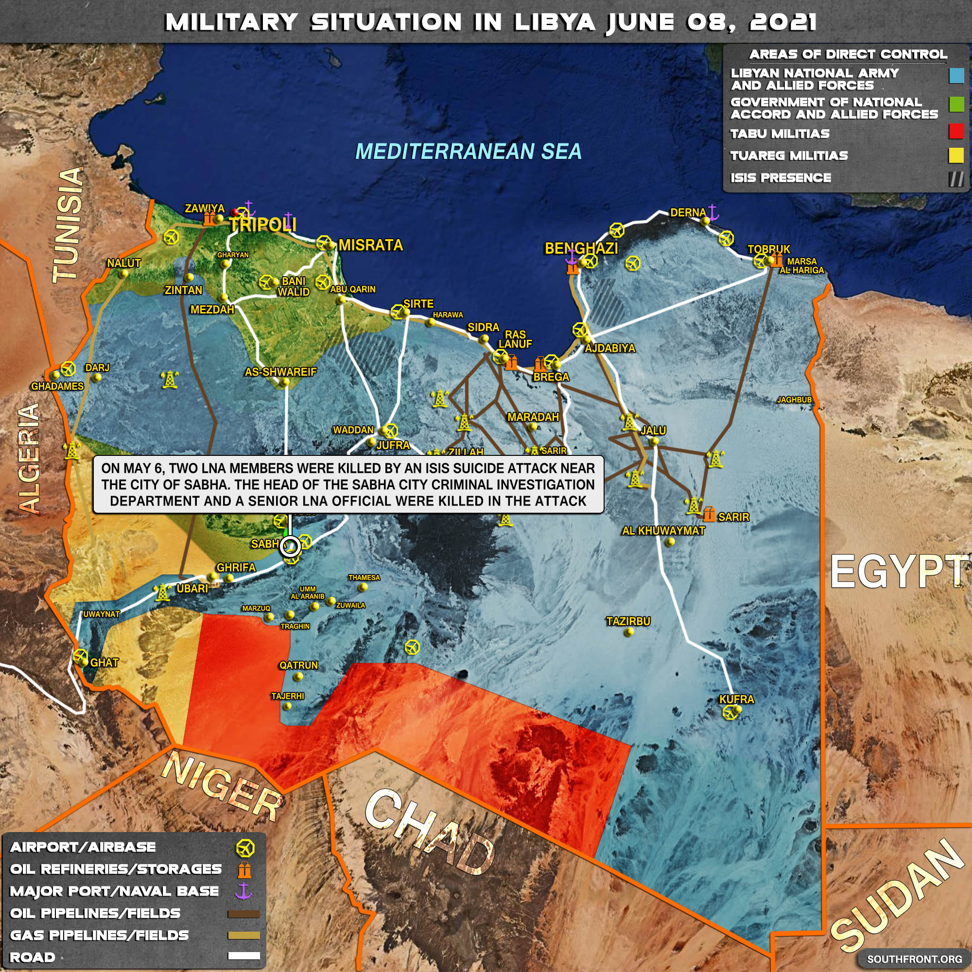 Military Situation In Libya On June 8, 2021 (Map Update)