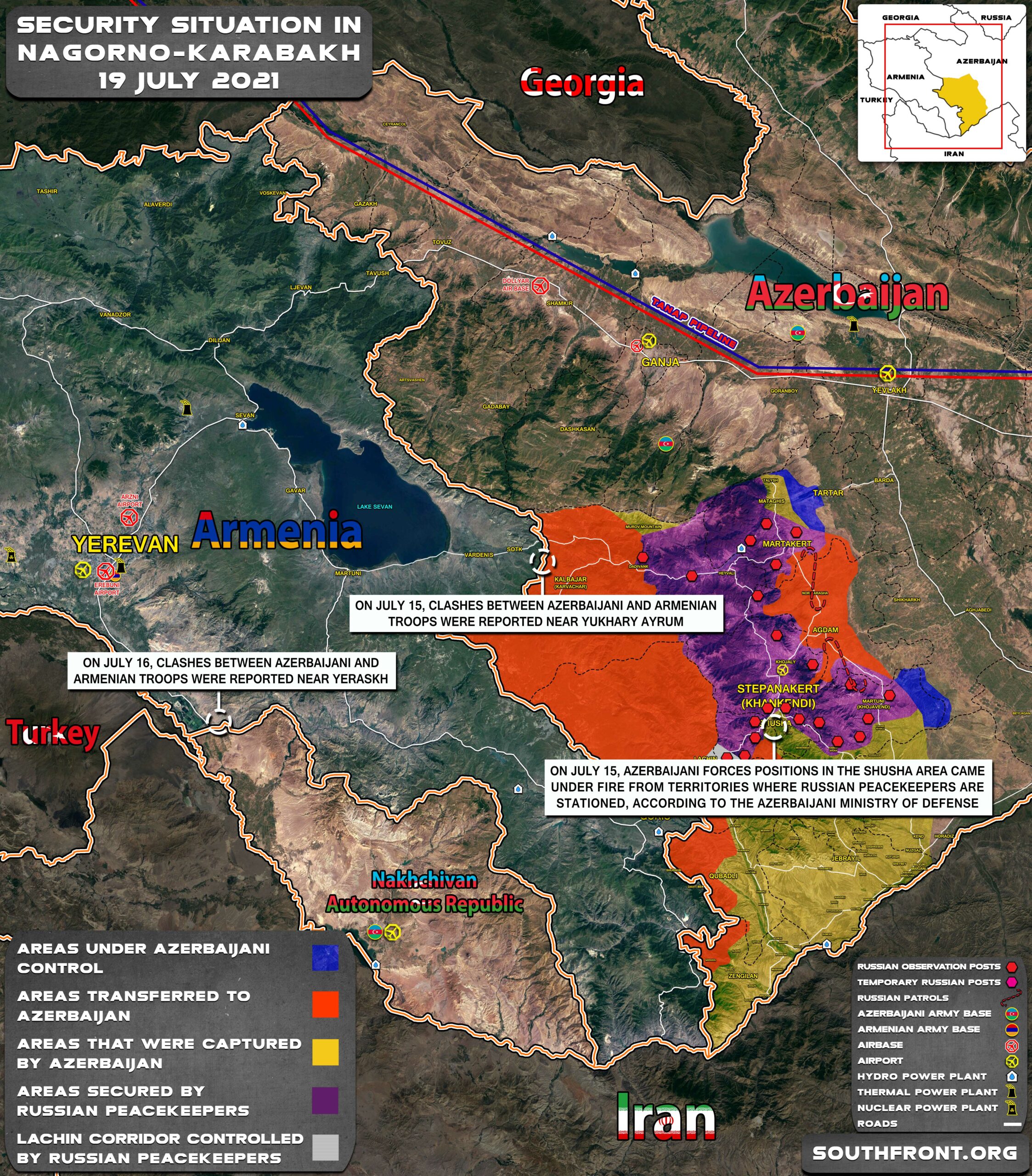 Military Situation In Nagorno-Karabakh On July 19, 2021 (Map Update)