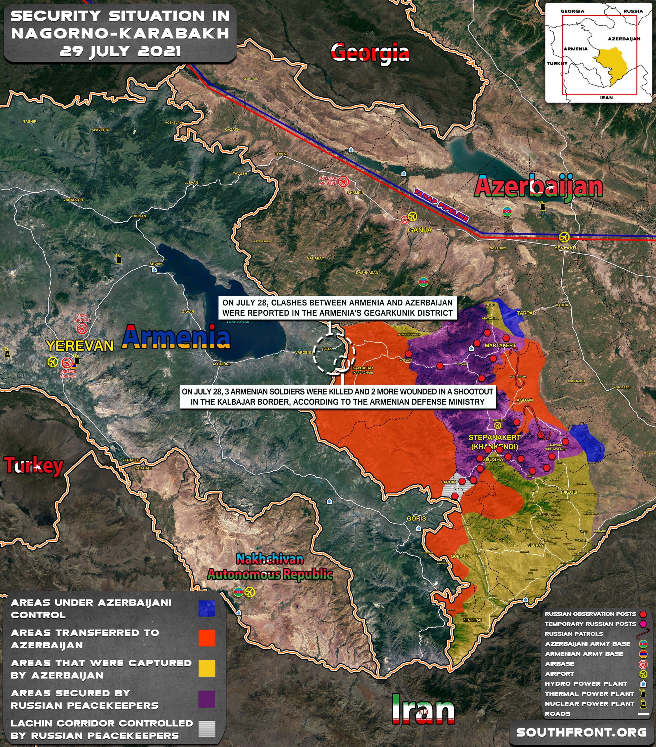 Military Situation In Nagorno-Karabakh On July 29, 2021 (Map Update)