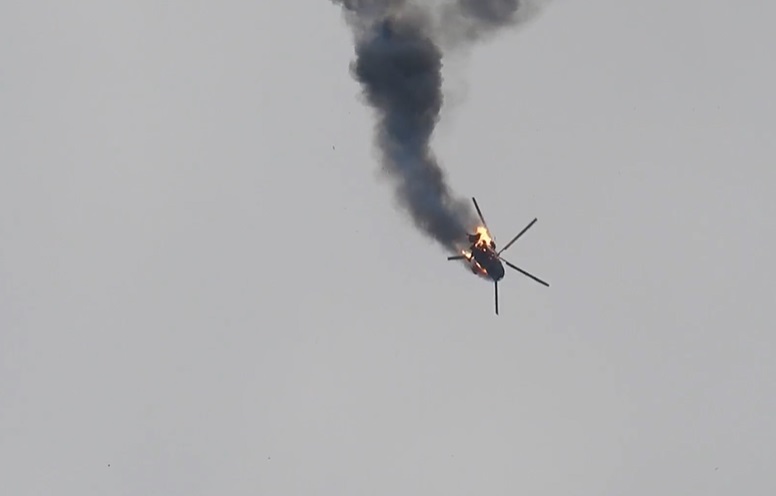 Five Killed In Iraqi Military Helicopter Crash (Video)