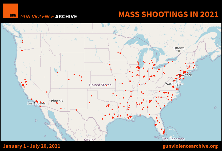 Mass Shootings On Course For Record Year As US Transforms Into Violent Mess