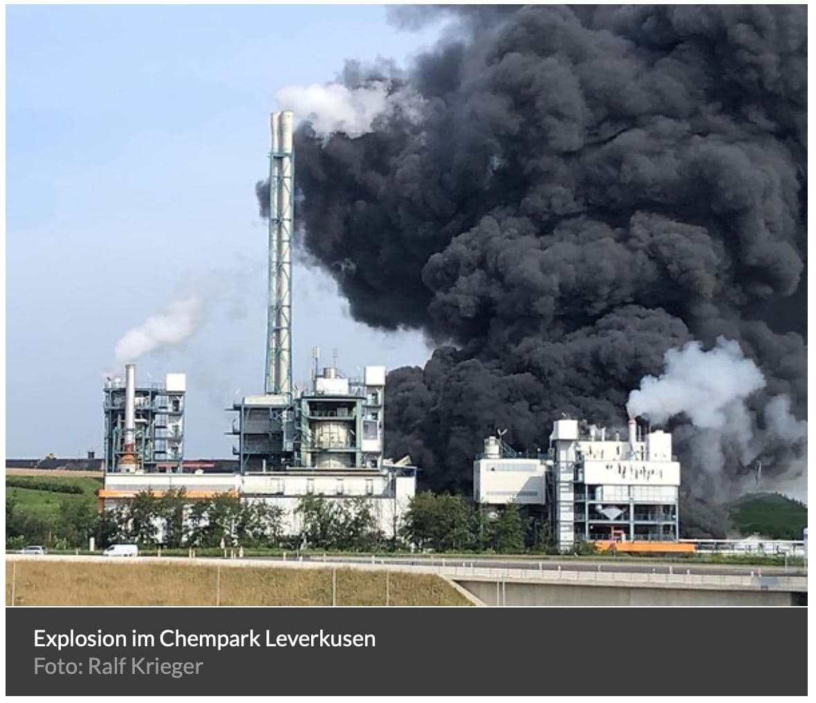 In Videos: Large Explosion At Chemical Plant In Leverkusen, Germany