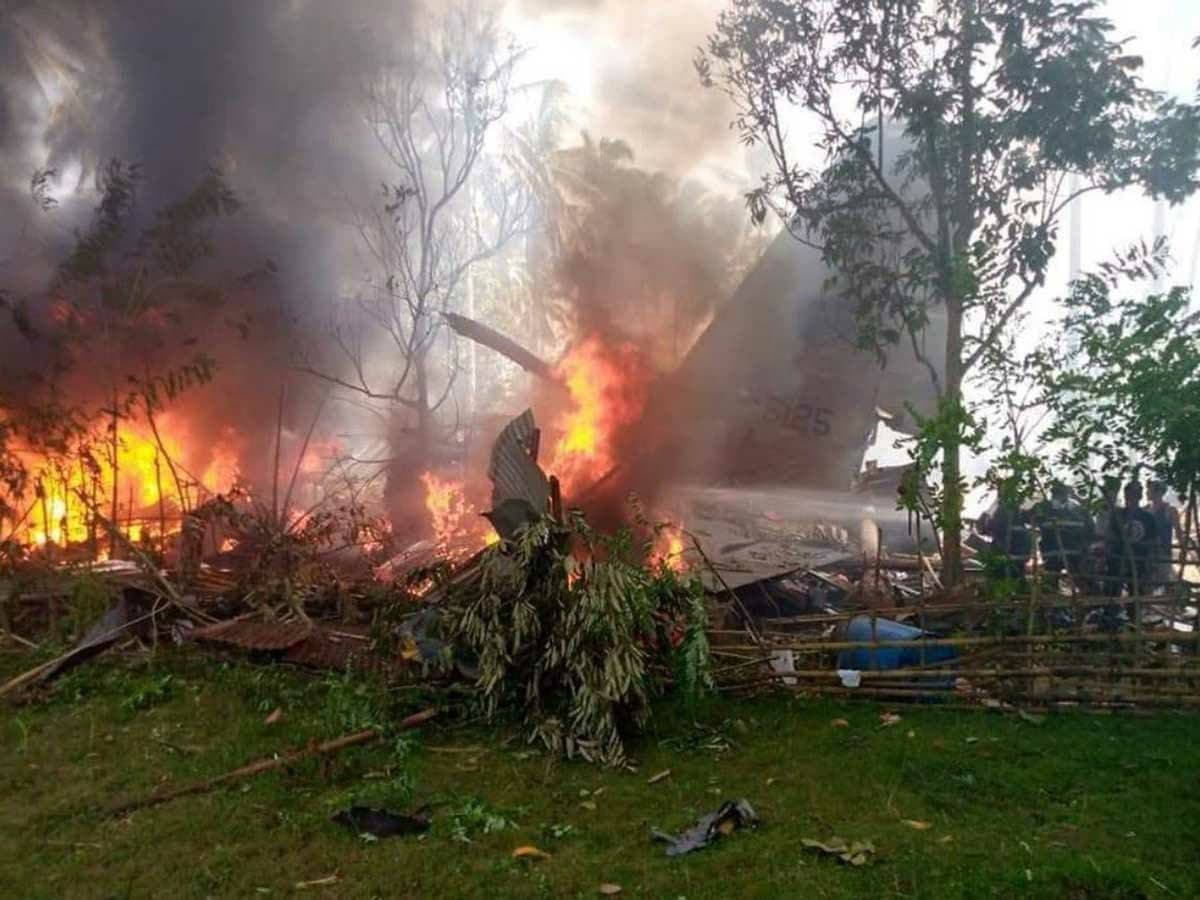 Footage: Dozens Killed In Philippines Military Plane Crash