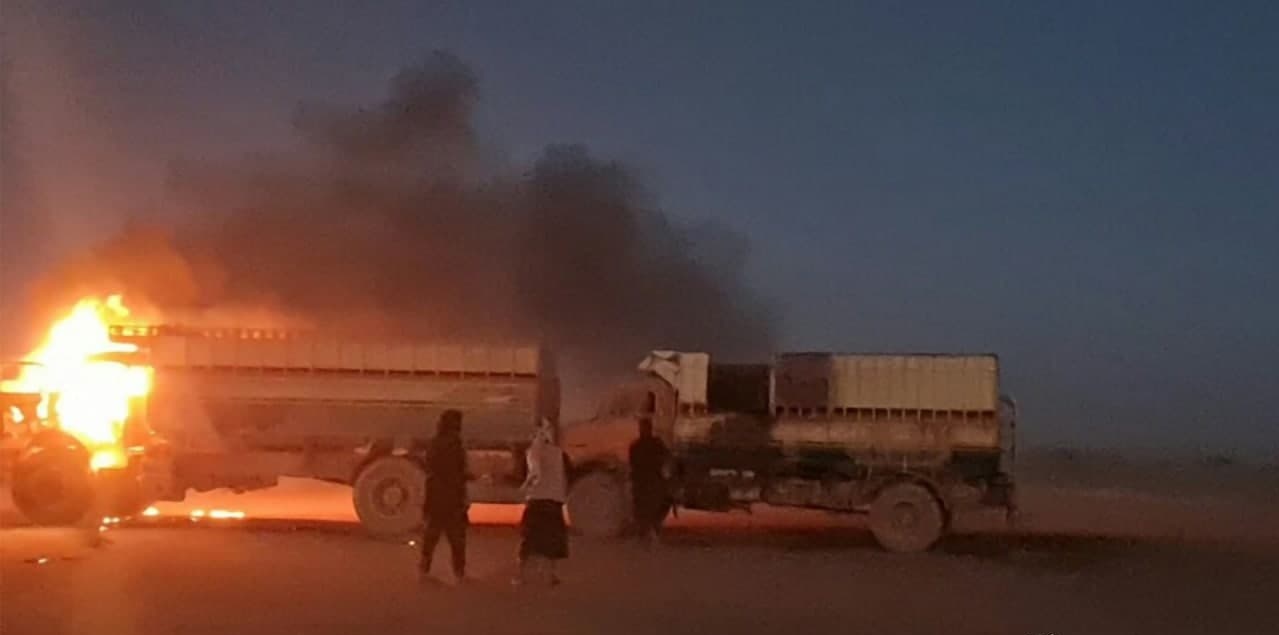 ISIS Cells Shelled Oil Refinery, Shot Down Police Drone & Burned Several Trucks In Iraq (Photos, Video)