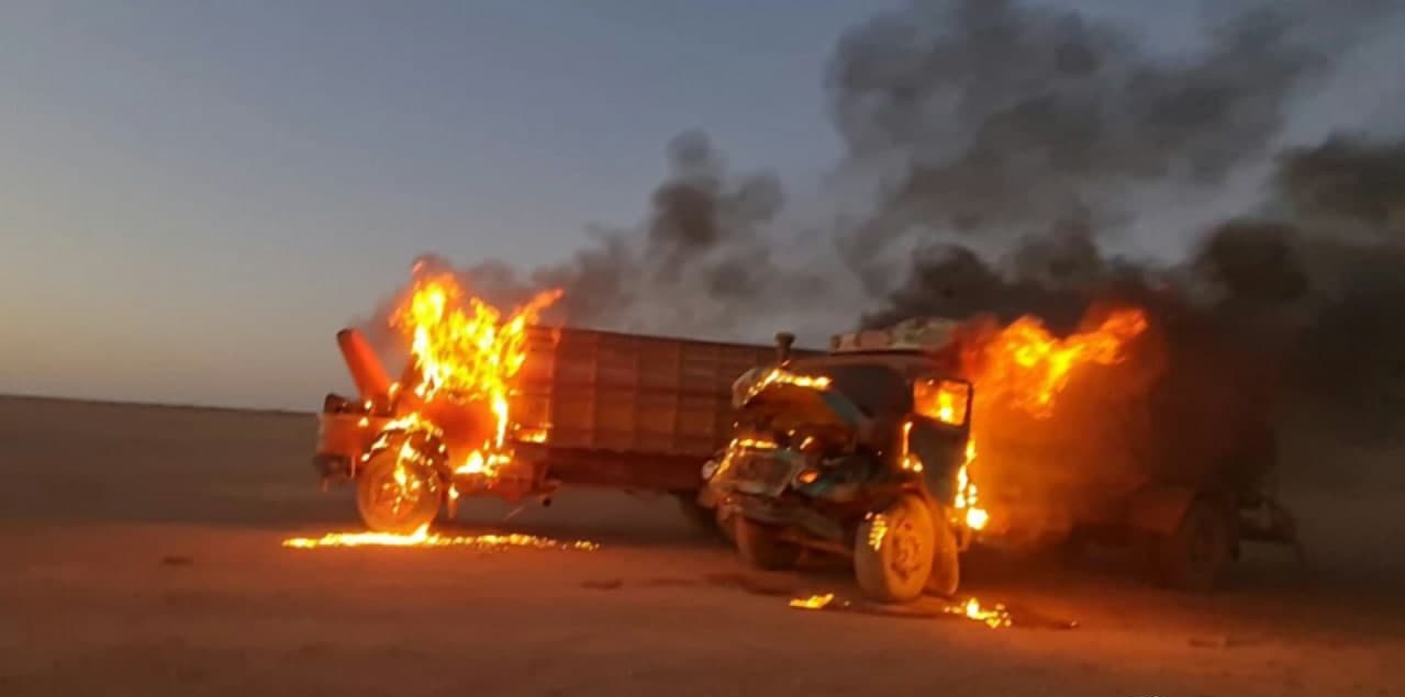 ISIS Cells Shelled Oil Refinery, Shot Down Police Drone & Burned Several Trucks In Iraq (Photos, Video)