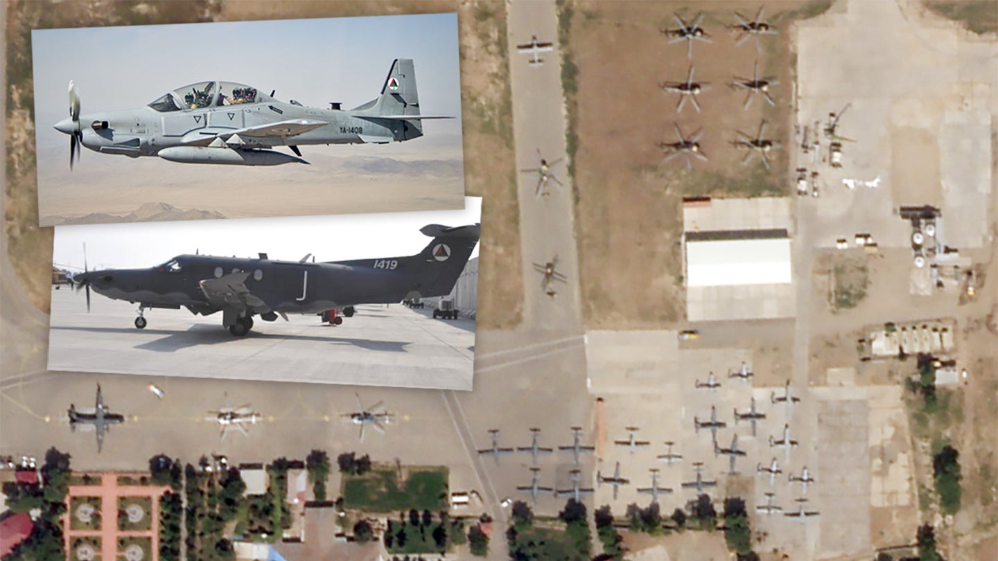 Satellite Images Prove Dozens Of Afghan Military Aircraft Fled To Uzbekistan